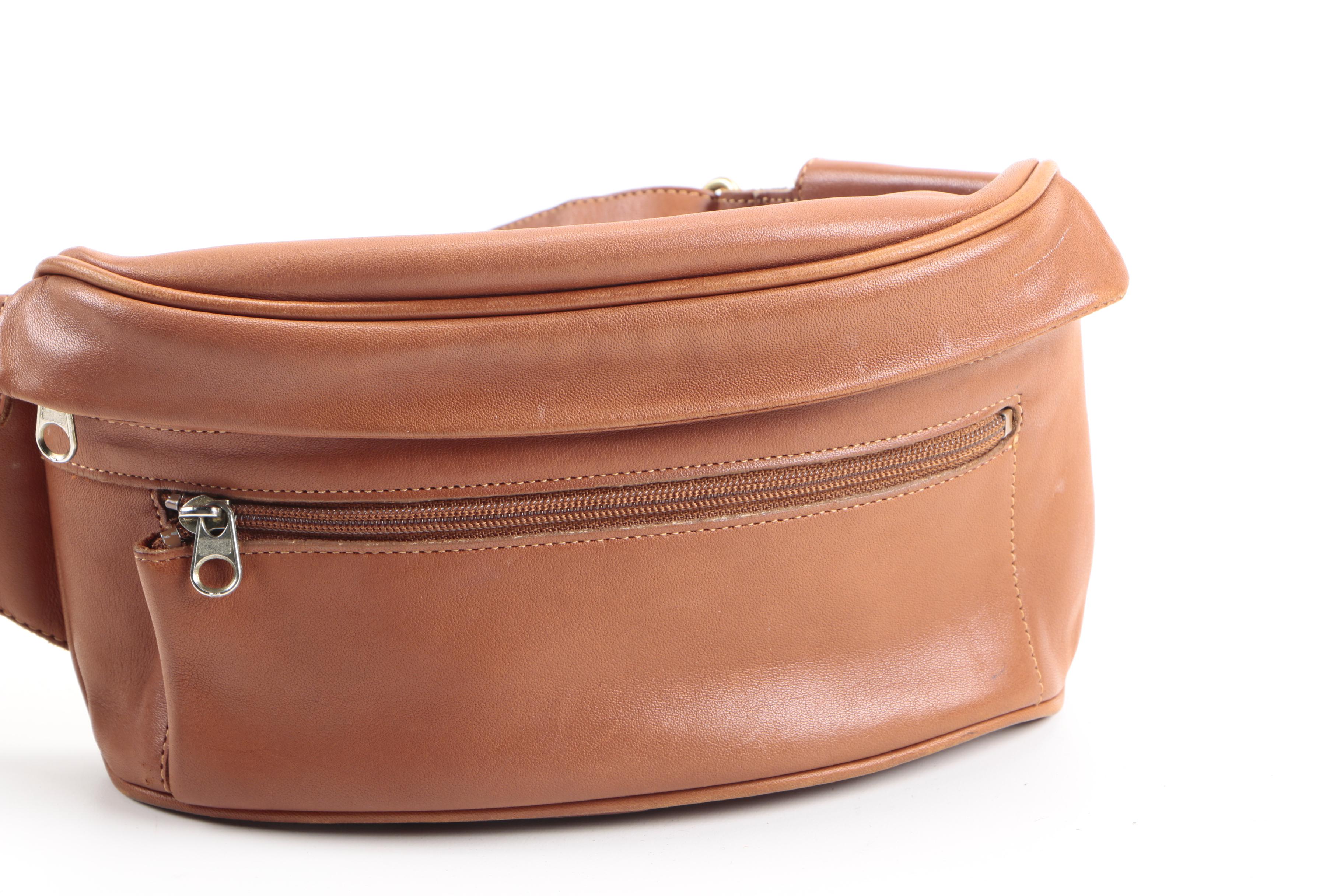 Vintage Coach Brown Leather Fanny Pack