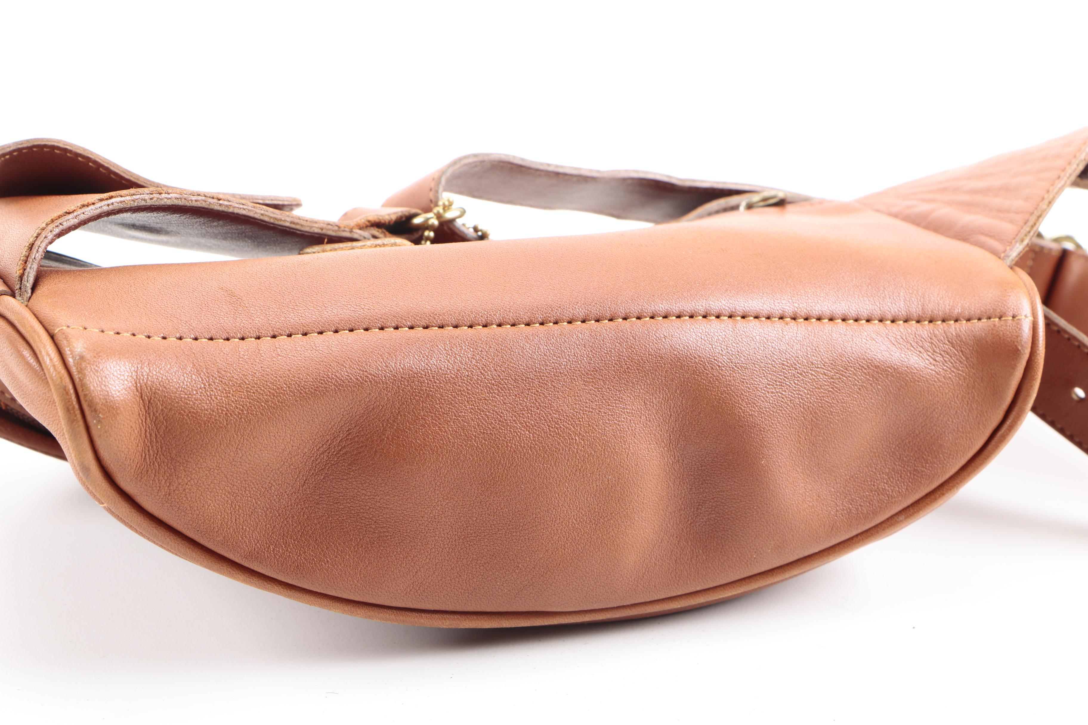 Vintage Coach Brown Leather Fanny Pack