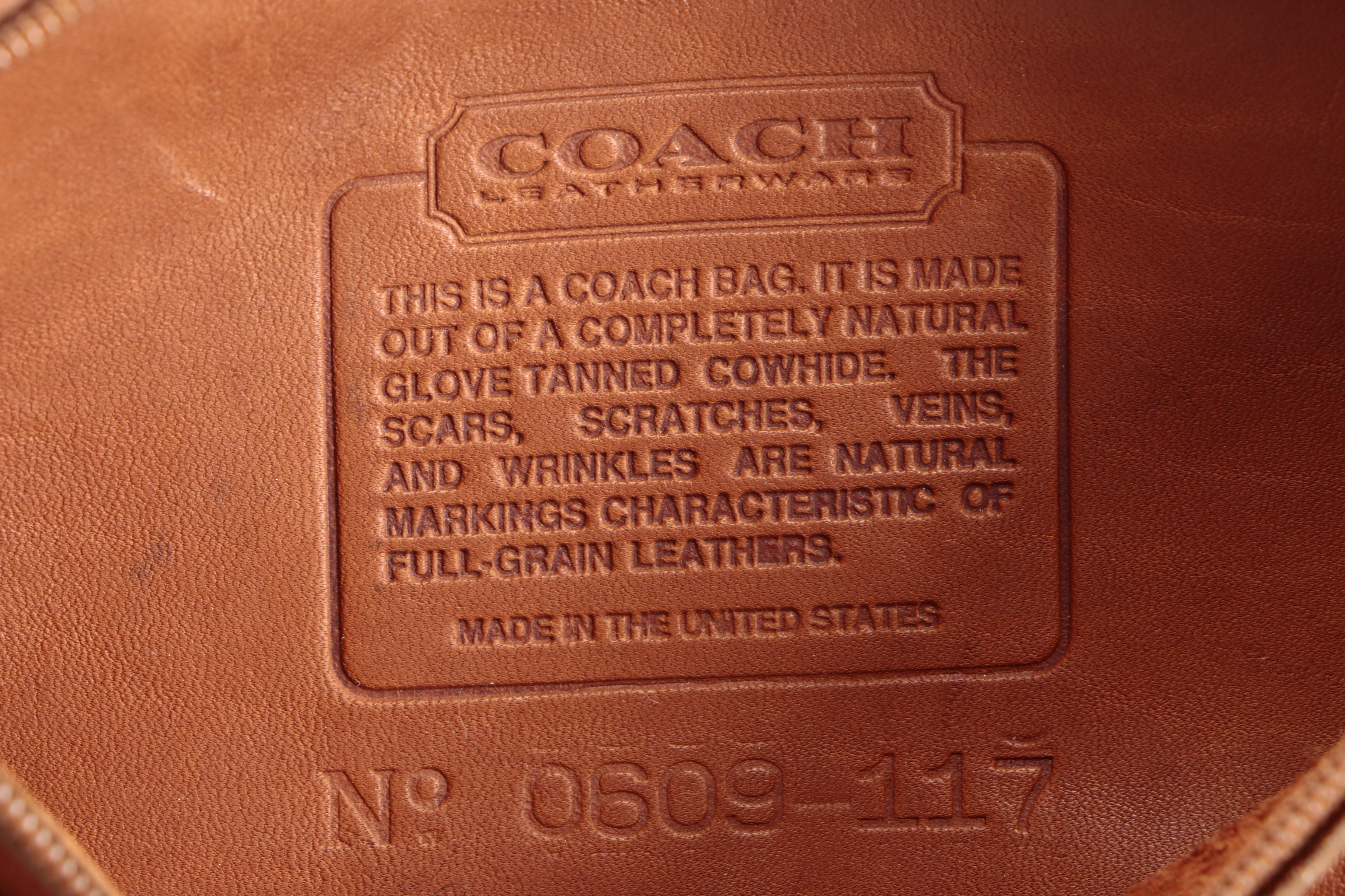 Vintage Coach Brown Leather Fanny Pack