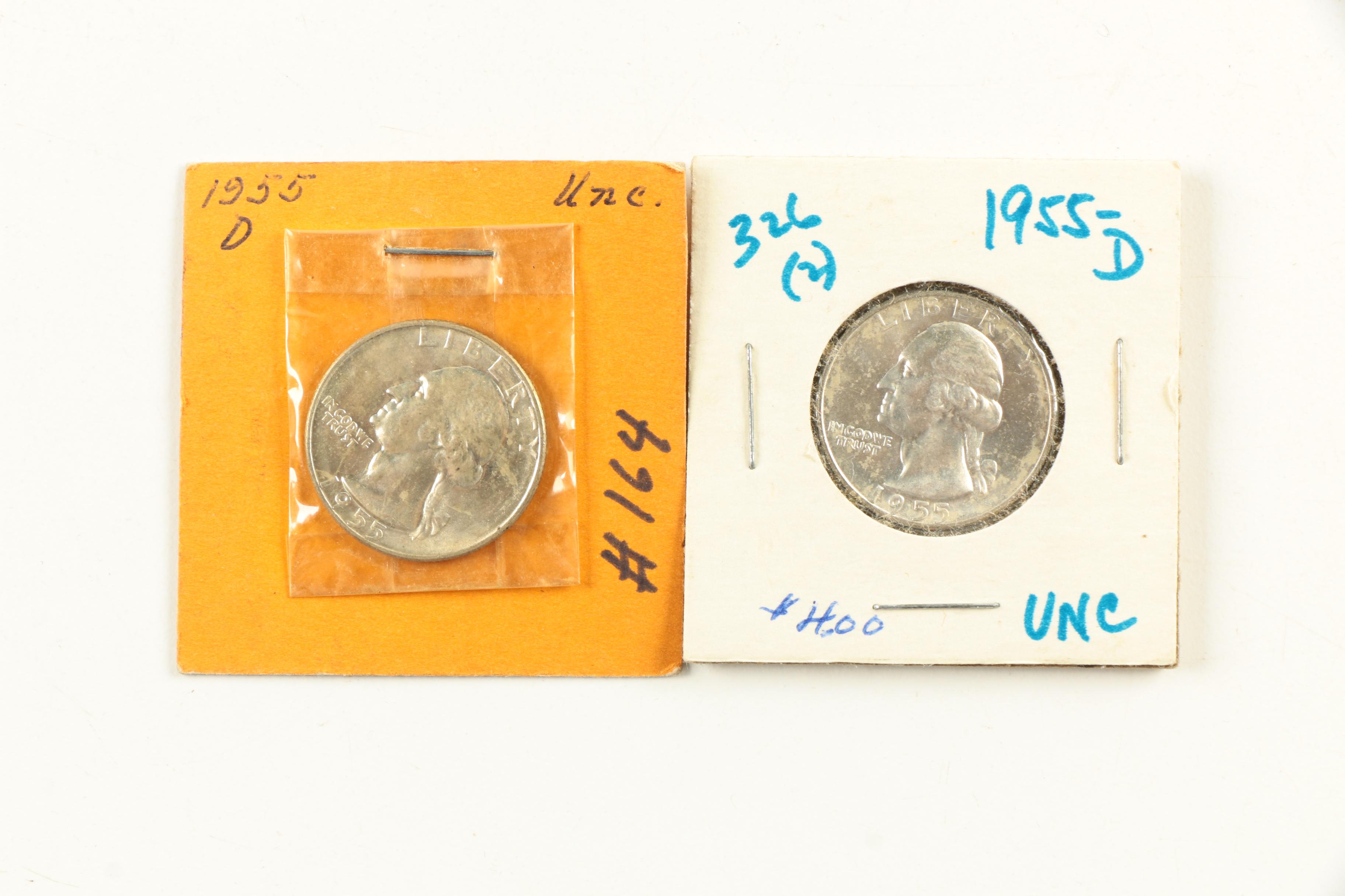 Ten Washington Silver Quarters