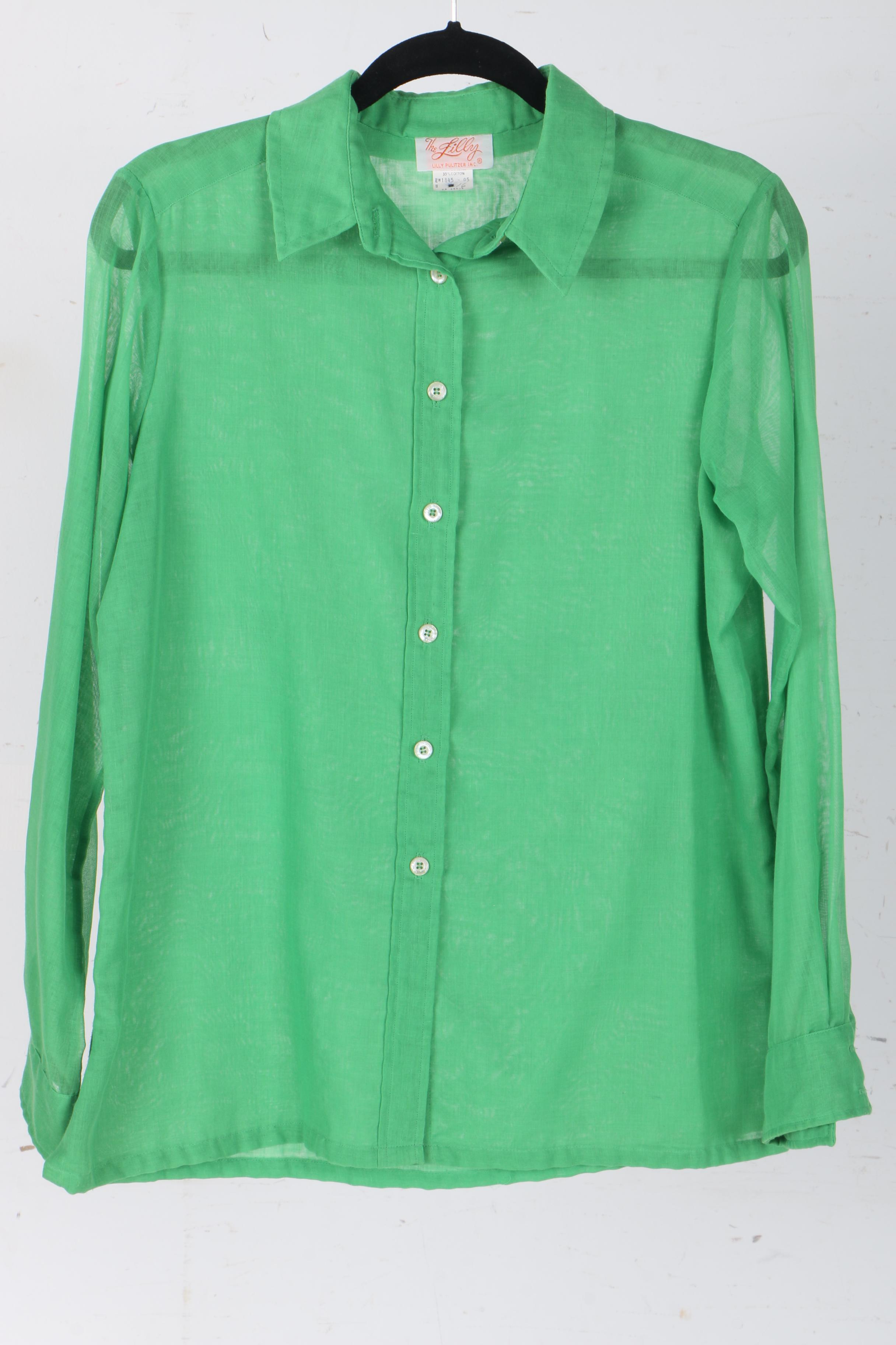 Vintage Blouses Including Jaeger and The Lilly Lilly Pulitzer