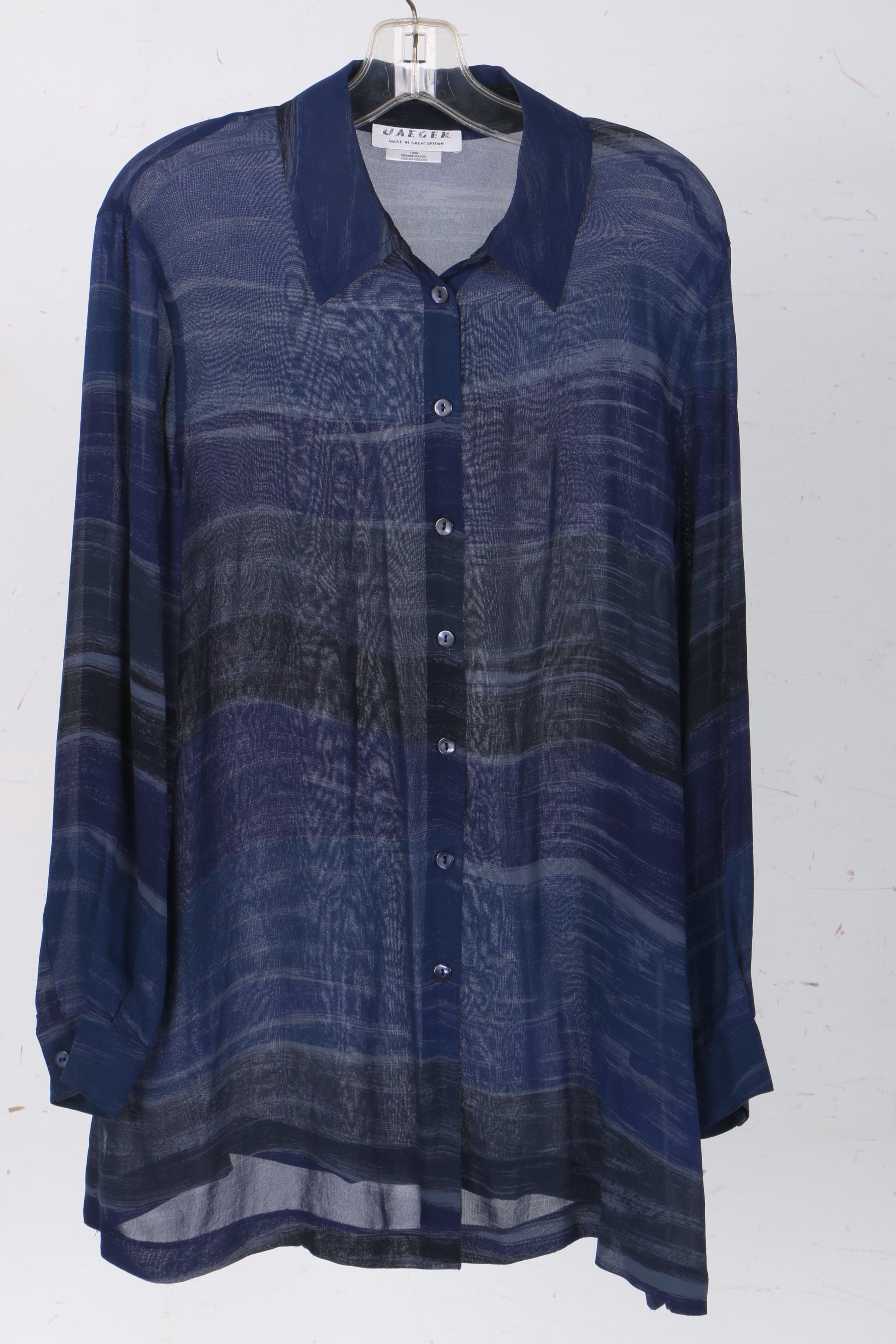 Vintage Blouses Including Jaeger and The Lilly Lilly Pulitzer