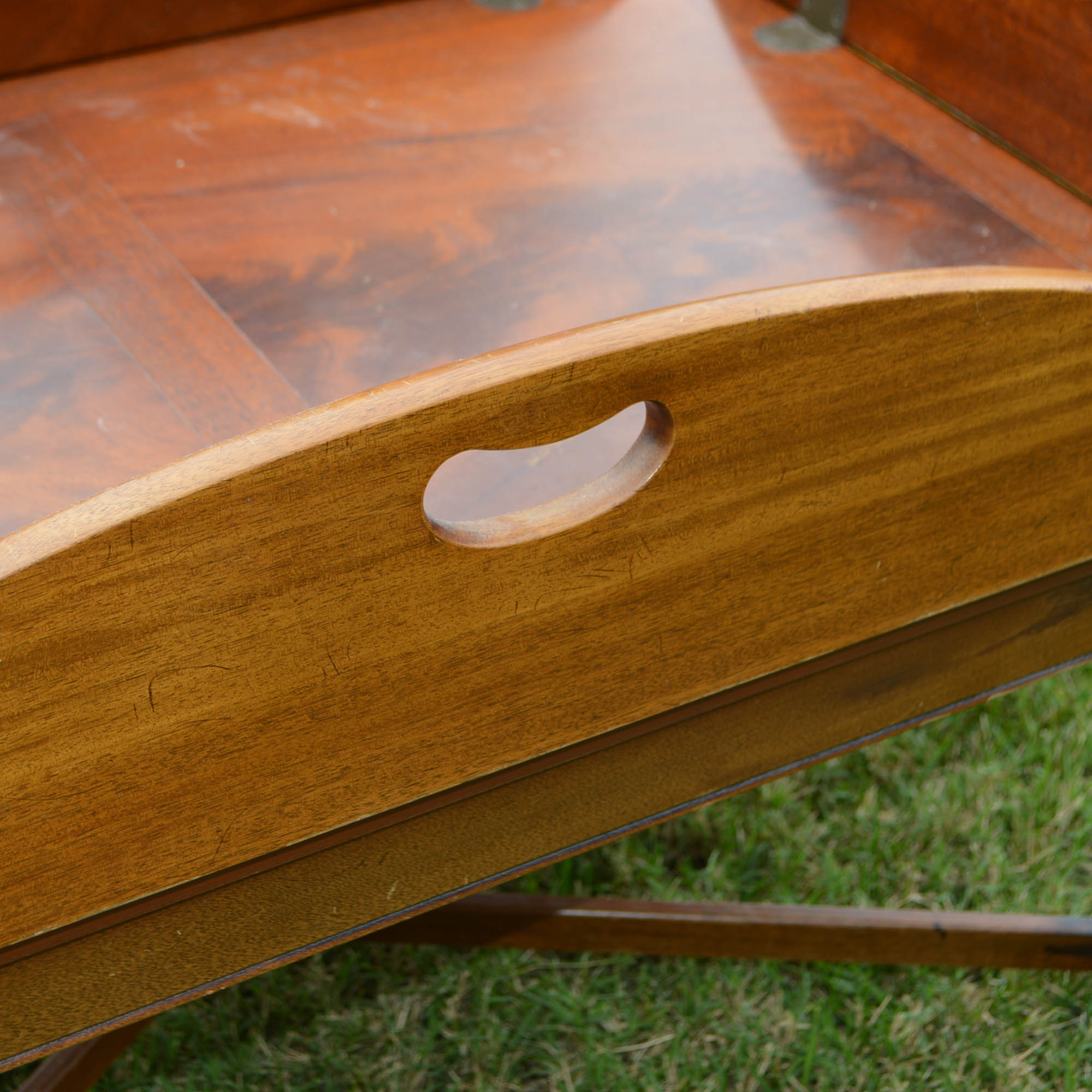 Mahogany Butler Tray Coffee Table by Henredon