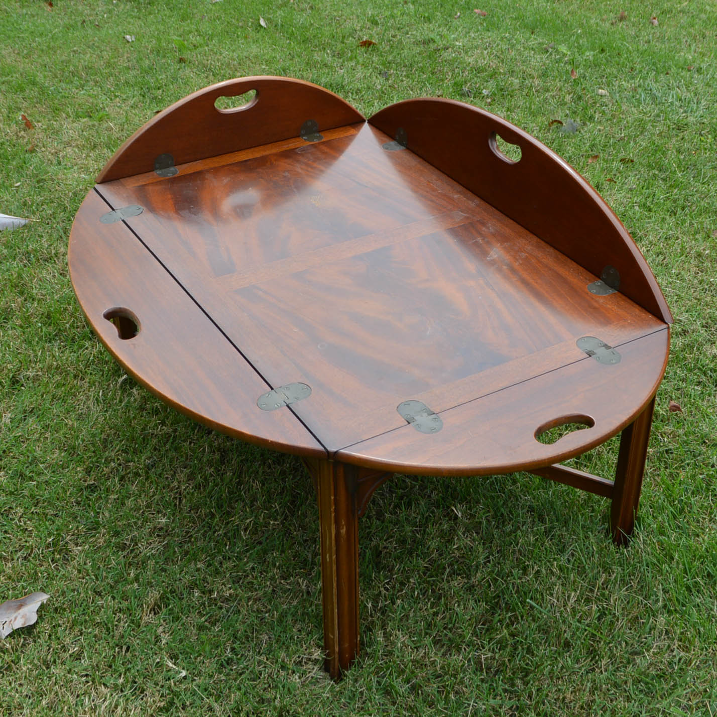 Mahogany Butler Tray Coffee Table by Henredon