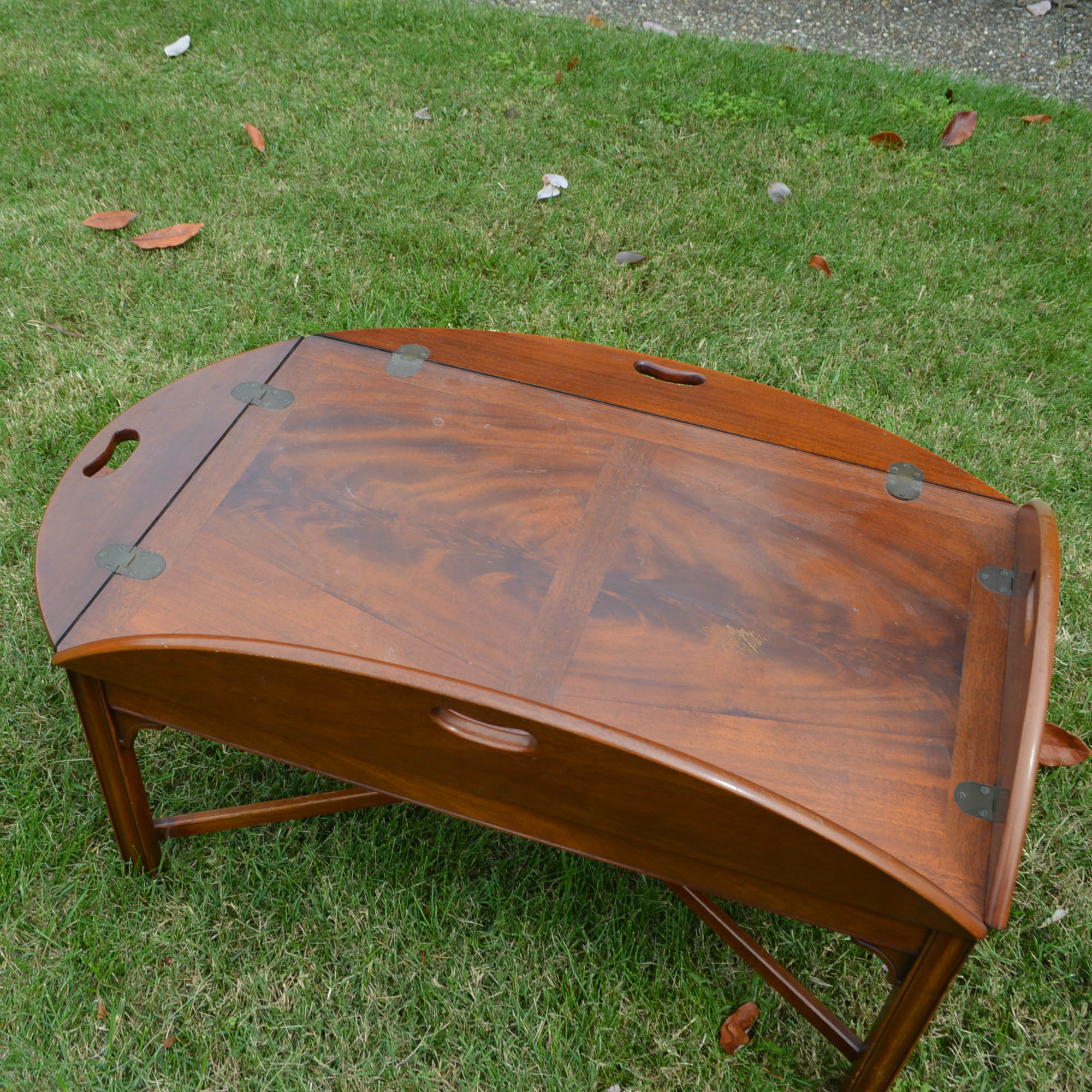 Mahogany Butler Tray Coffee Table by Henredon