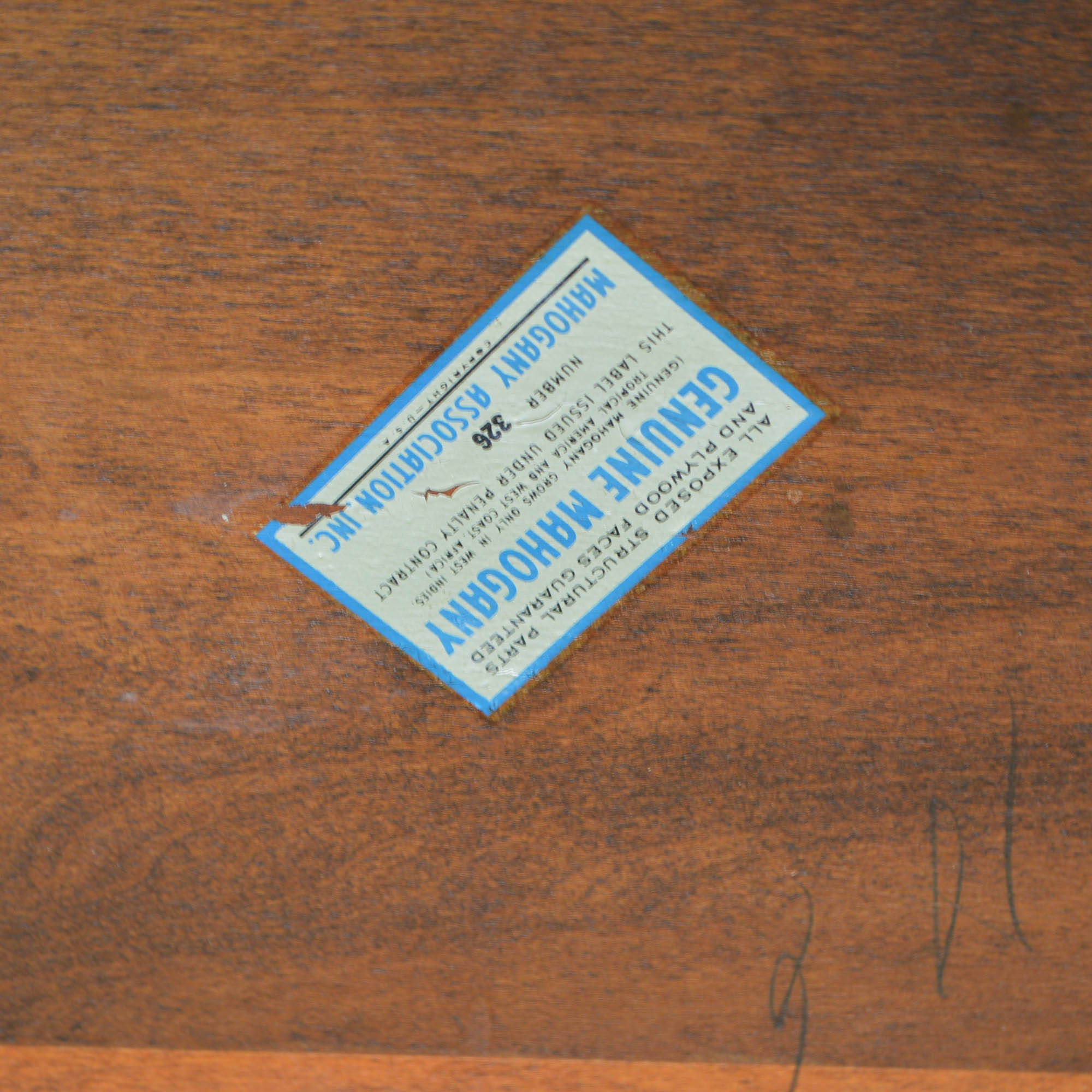 Mahogany Butler Tray Coffee Table by Henredon