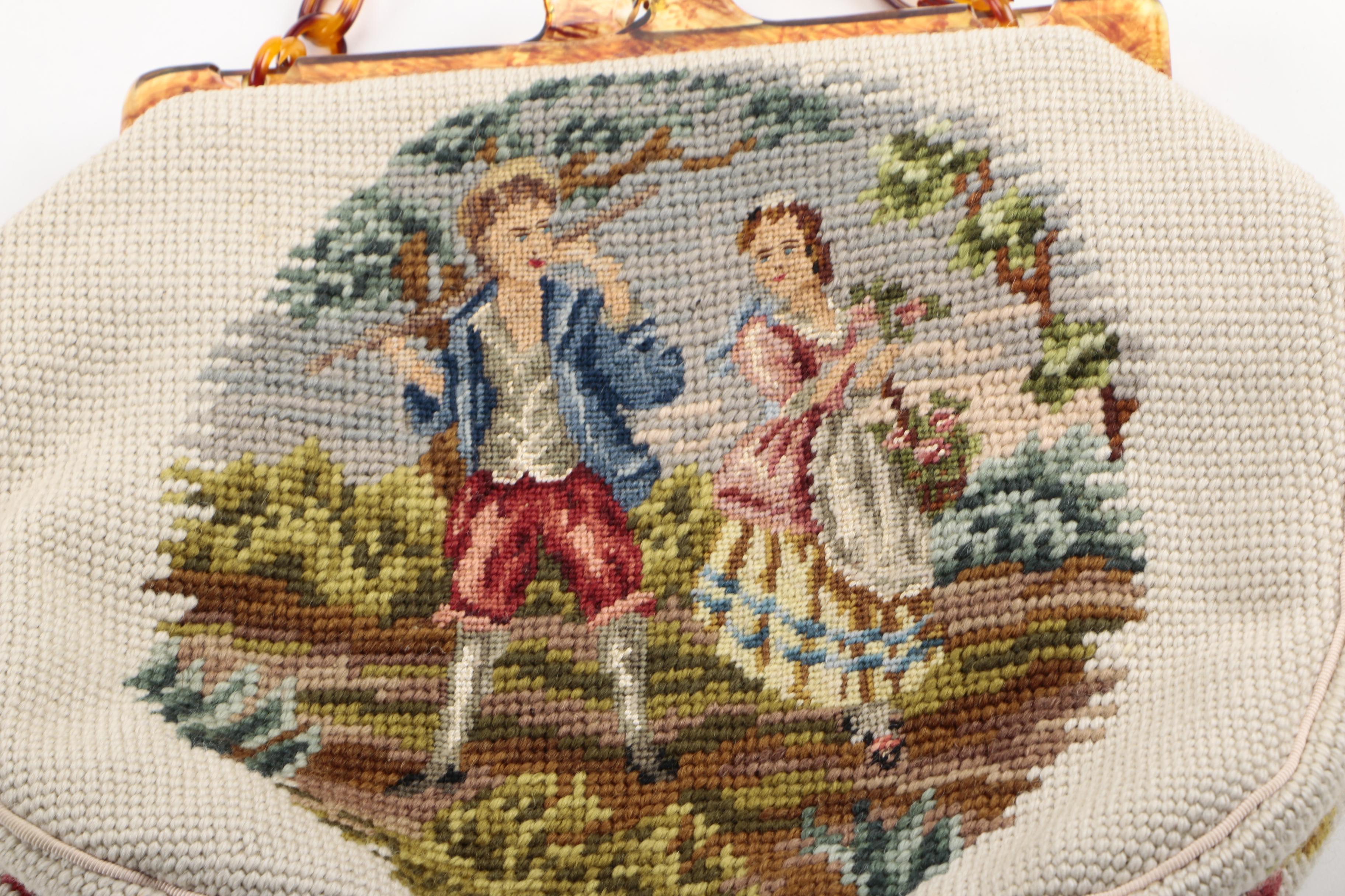 Vintage Embroidered and Needlepoint Handbags