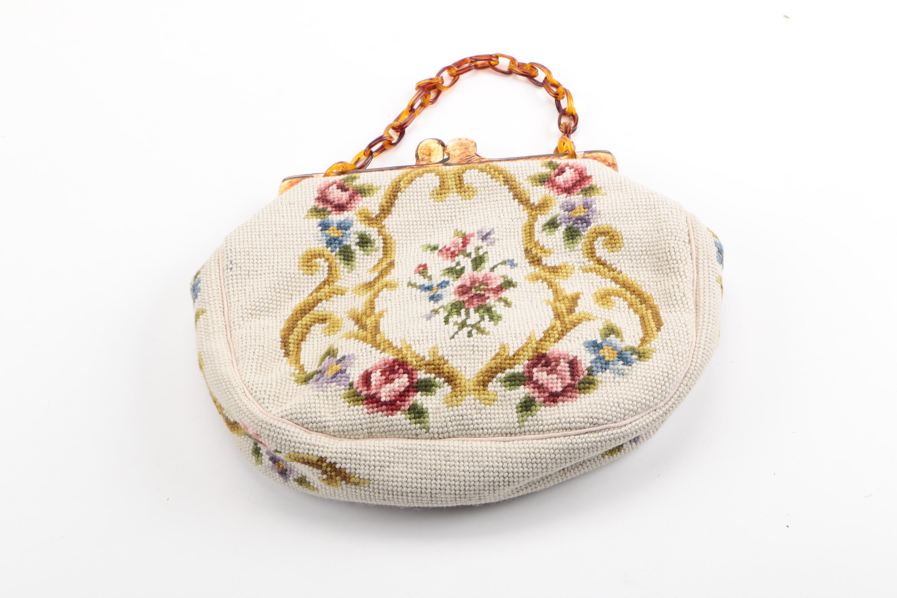 Vintage Embroidered and Needlepoint Handbags