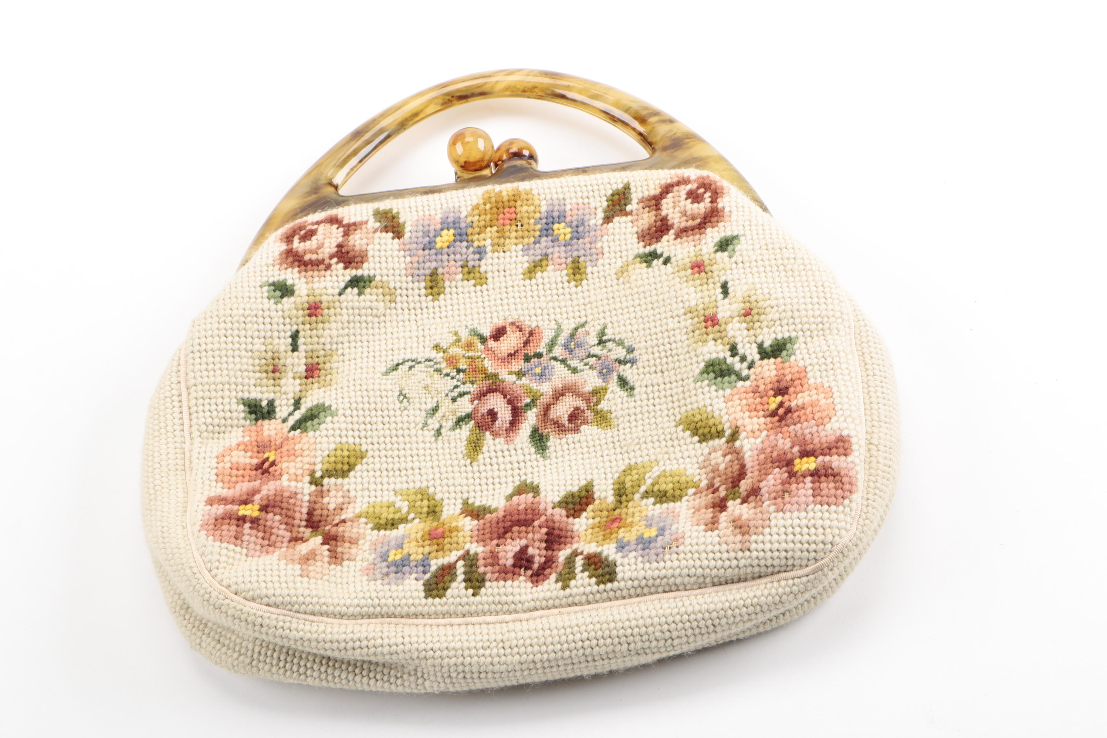 Vintage Embroidered and Needlepoint Handbags