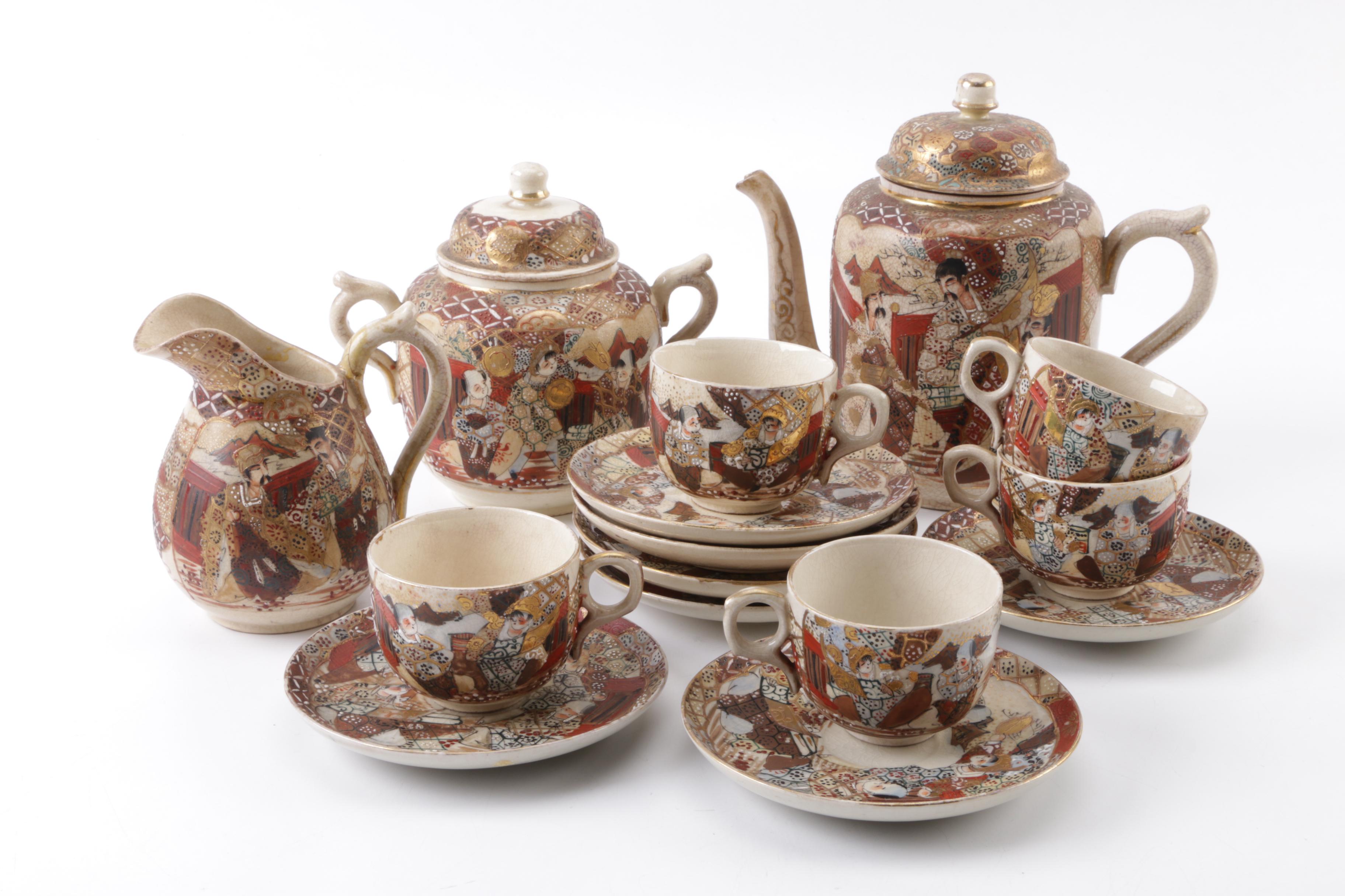 Satsuma Style Japanese Tea Set