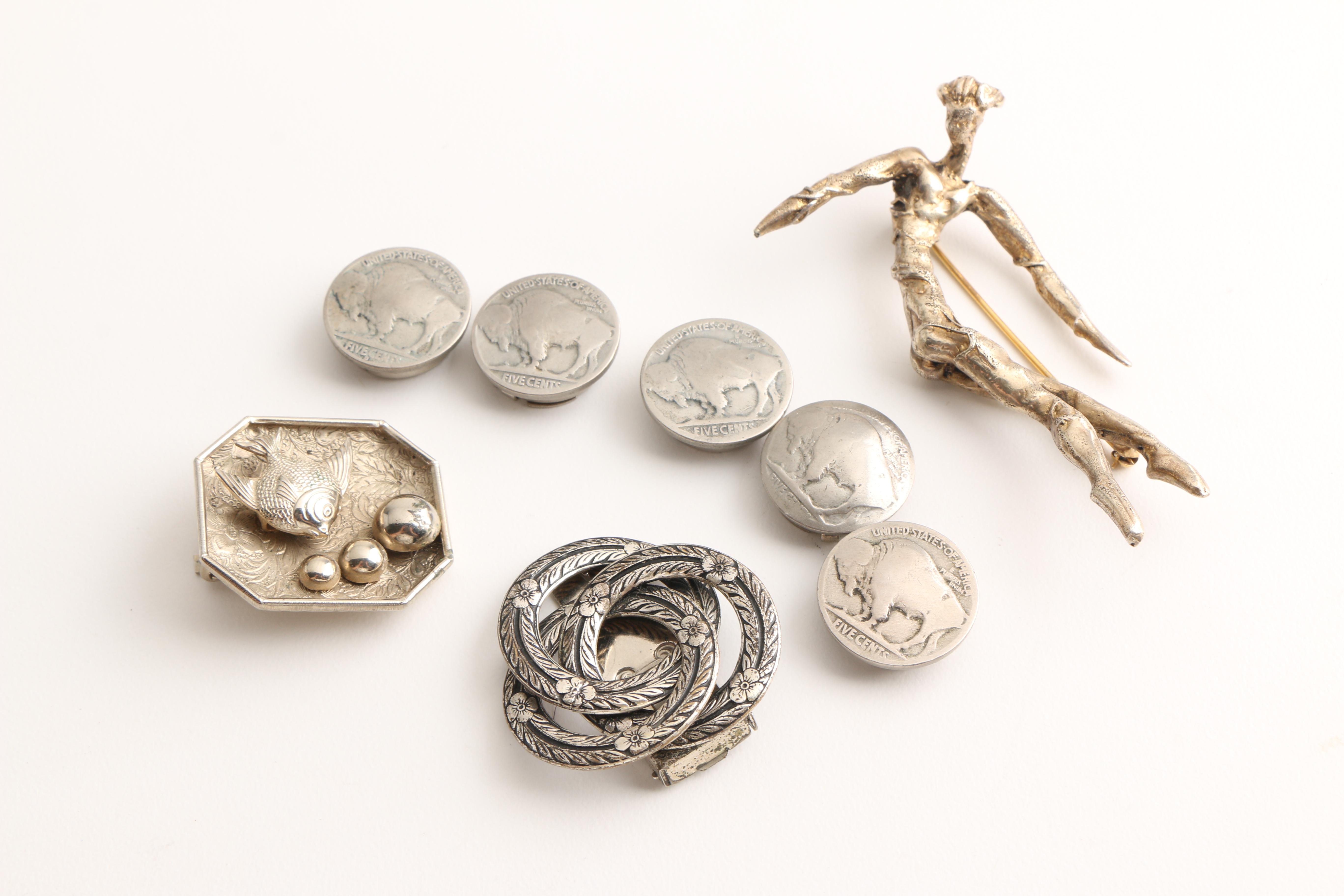 Collection of Costume Jewelry Including Krementz and Kramer