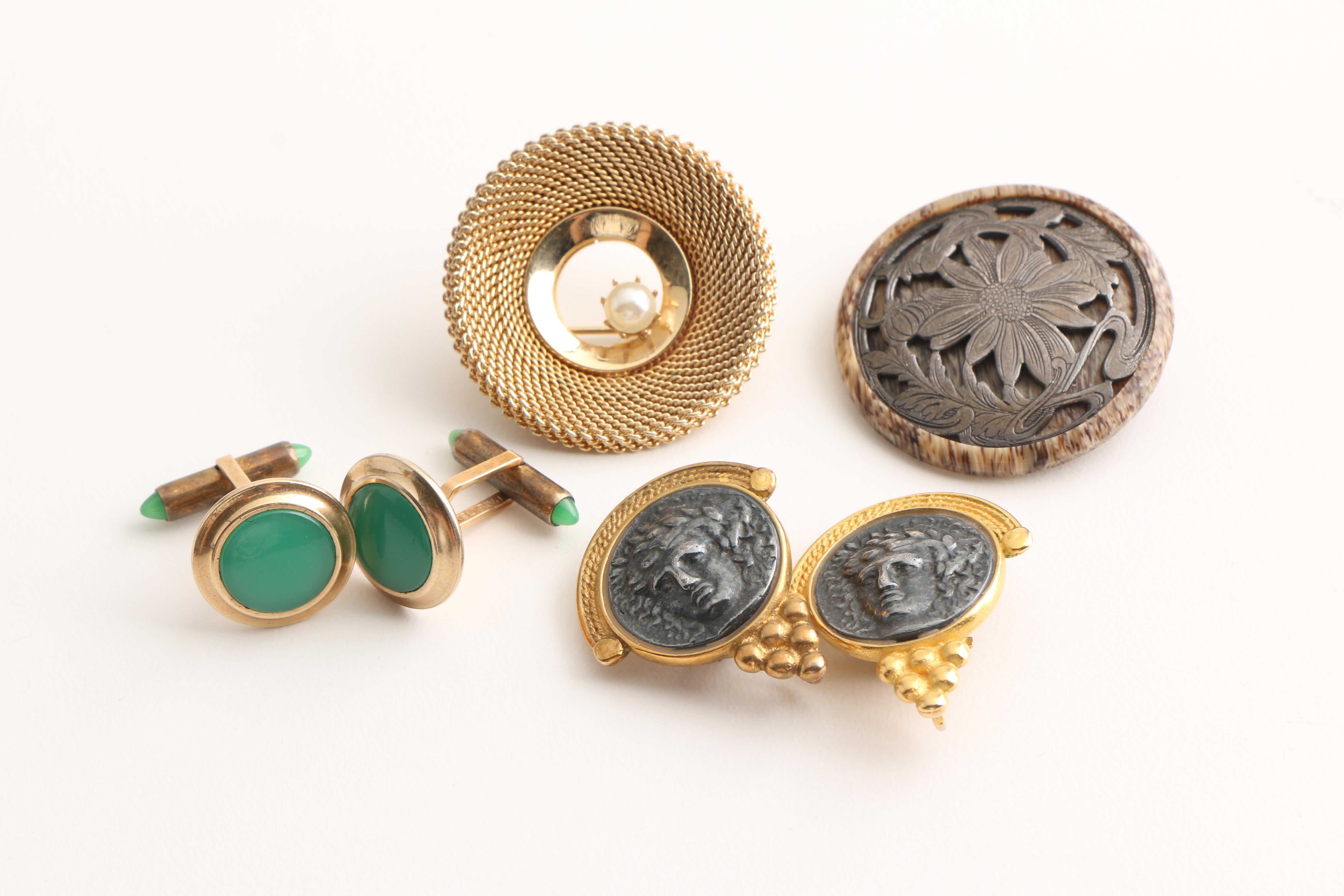Collection of Costume Jewelry Including Krementz and Kramer