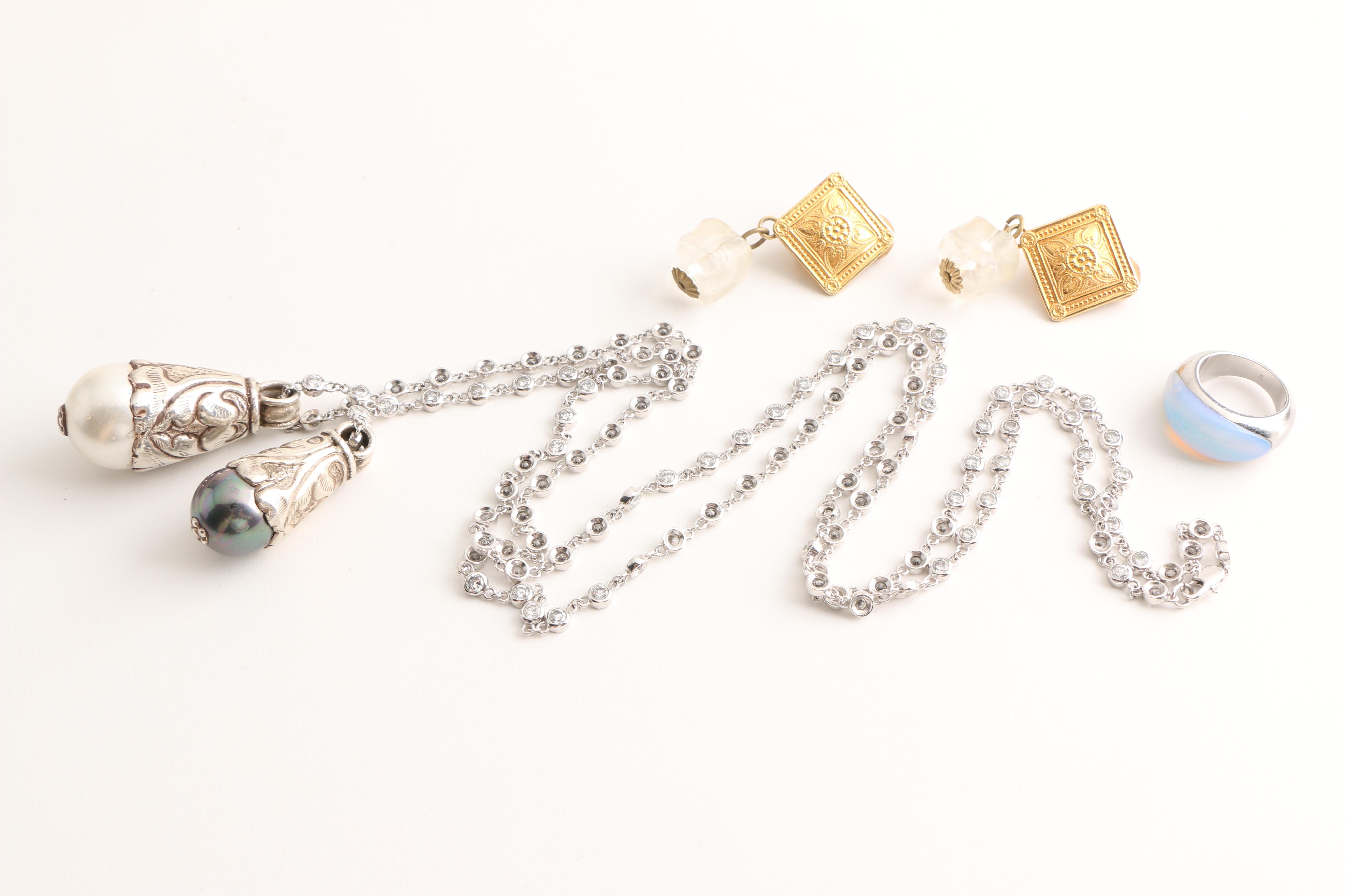 Collection of Costume Jewelry Including Krementz and Kramer