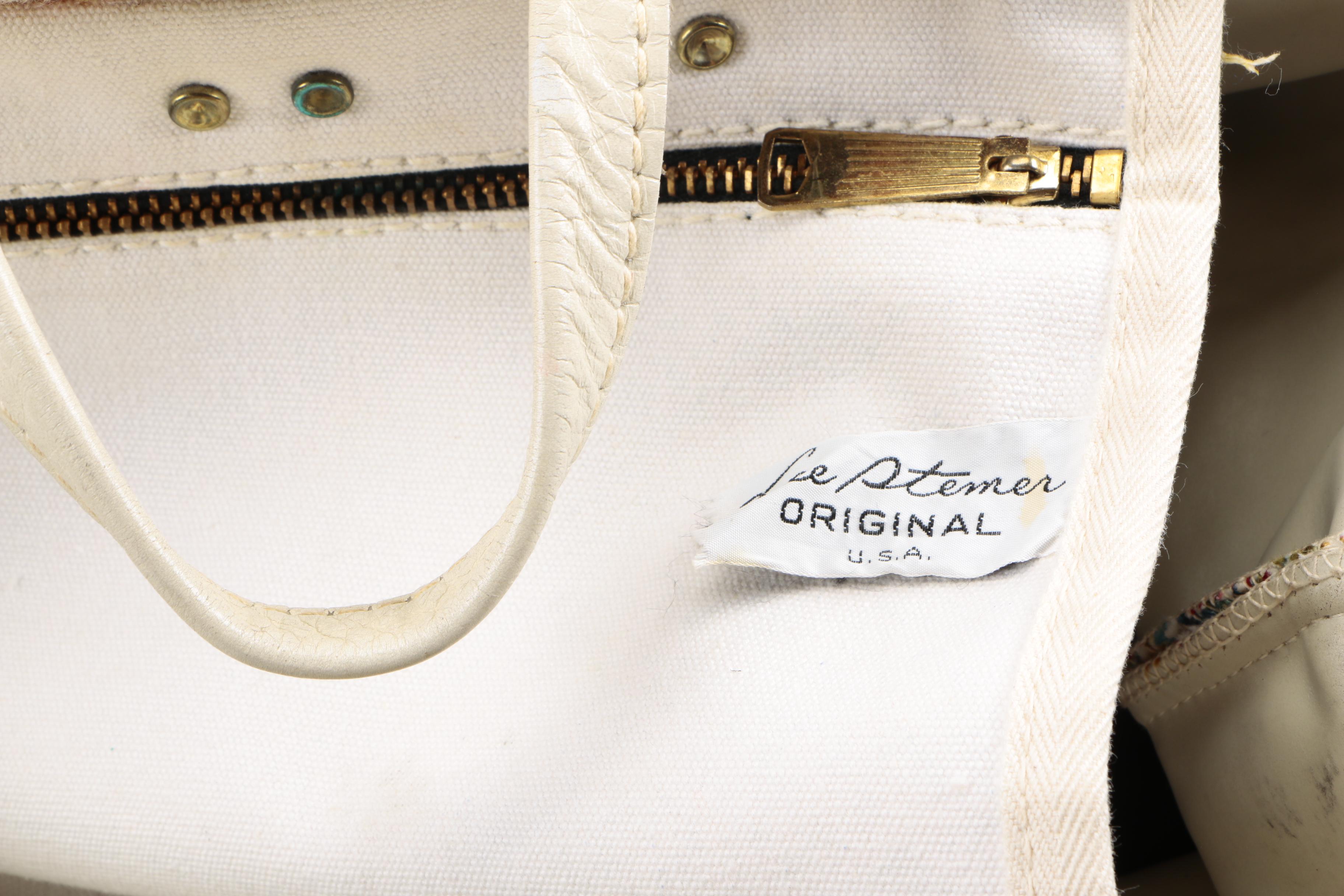 1960s Vintage Lee Stemer Carpet Bag