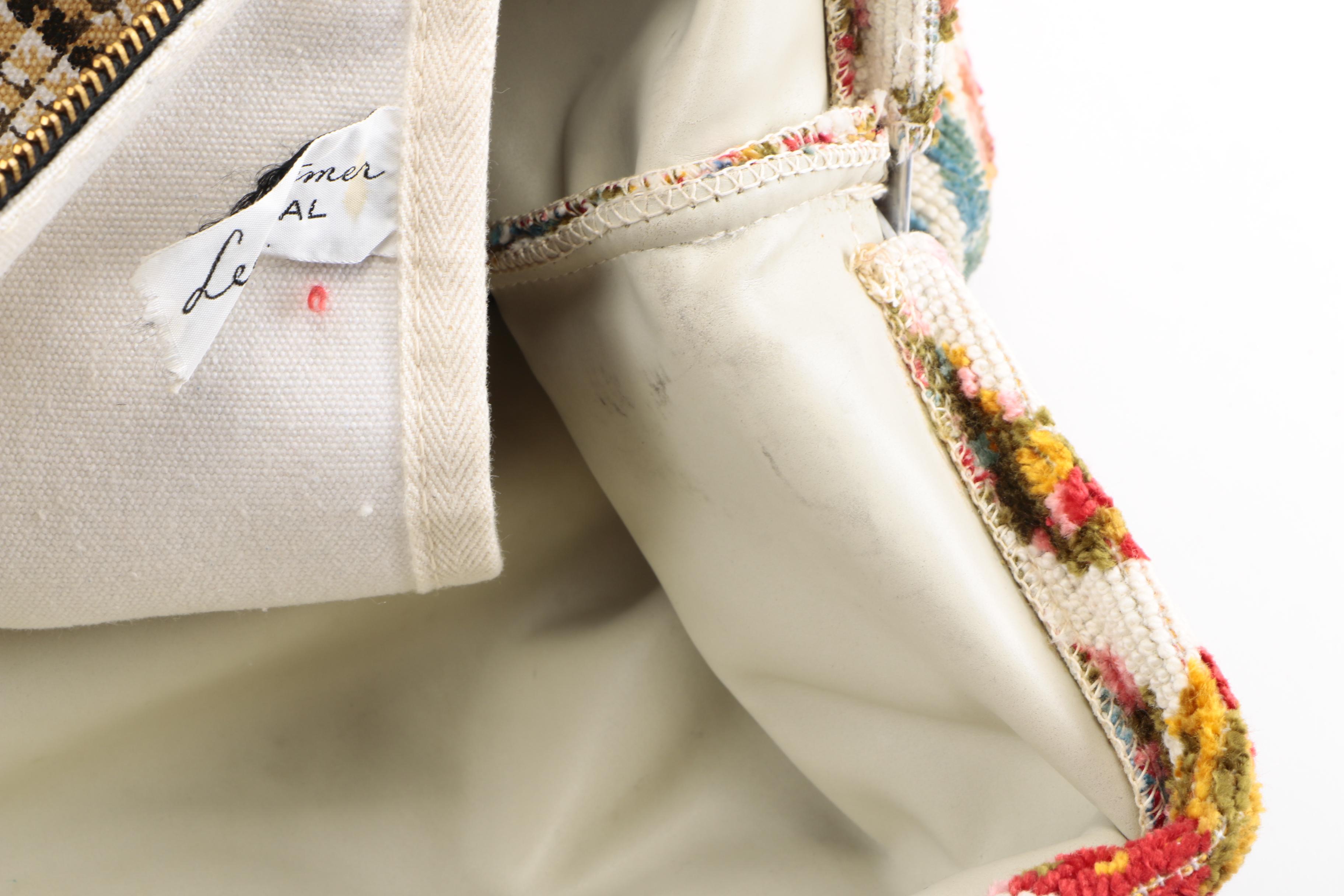 1960s Vintage Lee Stemer Carpet Bag