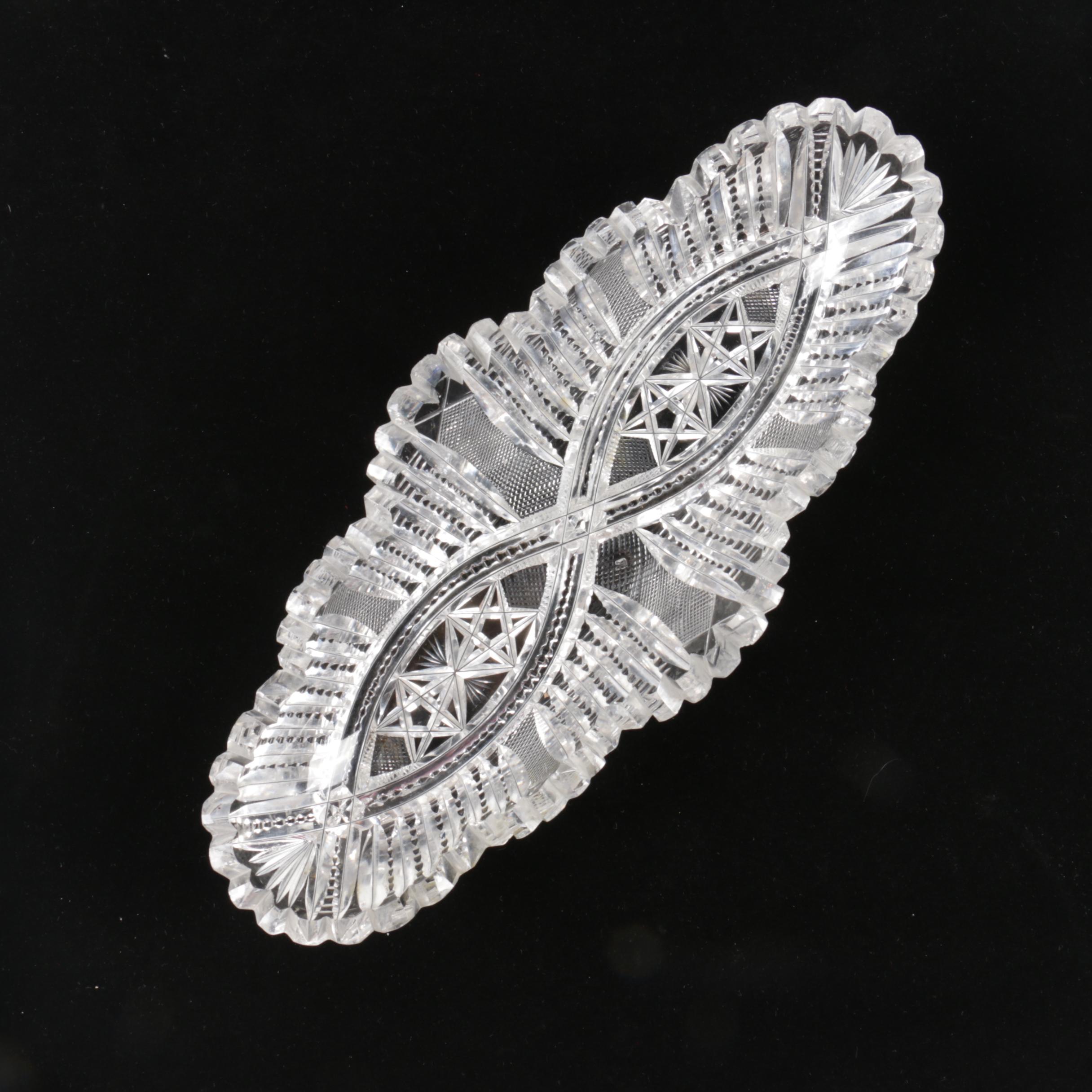 Cut Glass Relish Tray