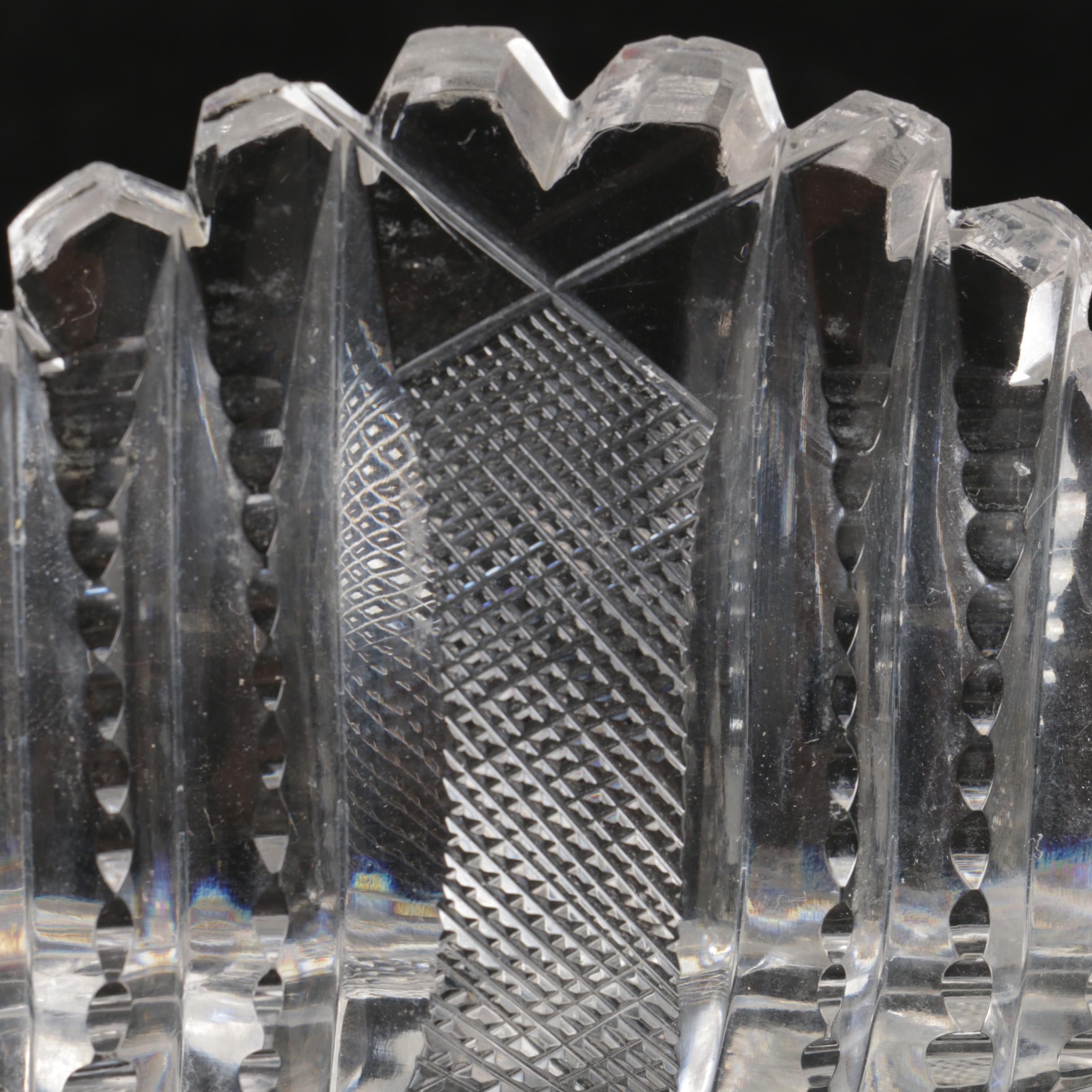 Cut Glass Relish Tray