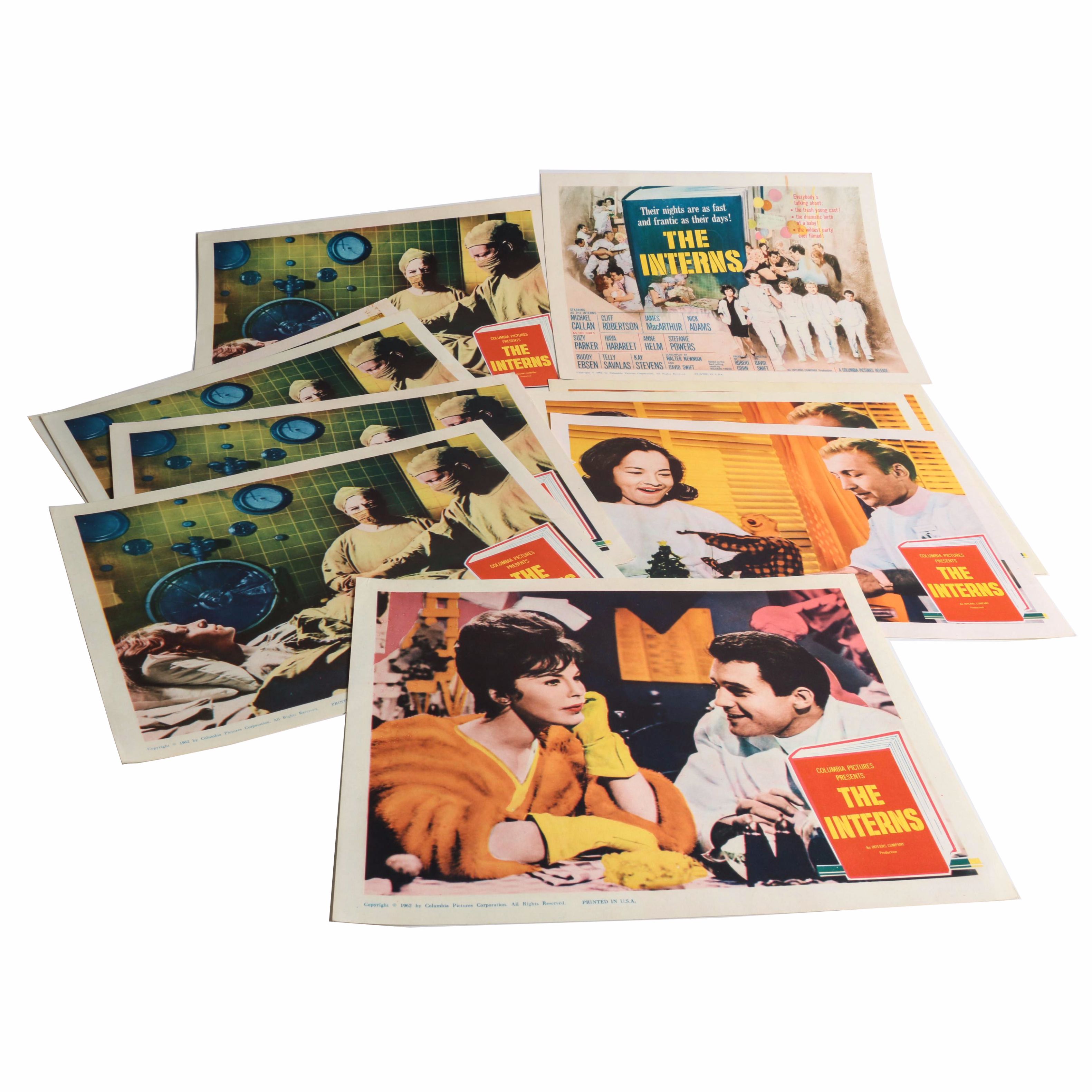Vintage "The Interns" Feature Film Lobby Cards