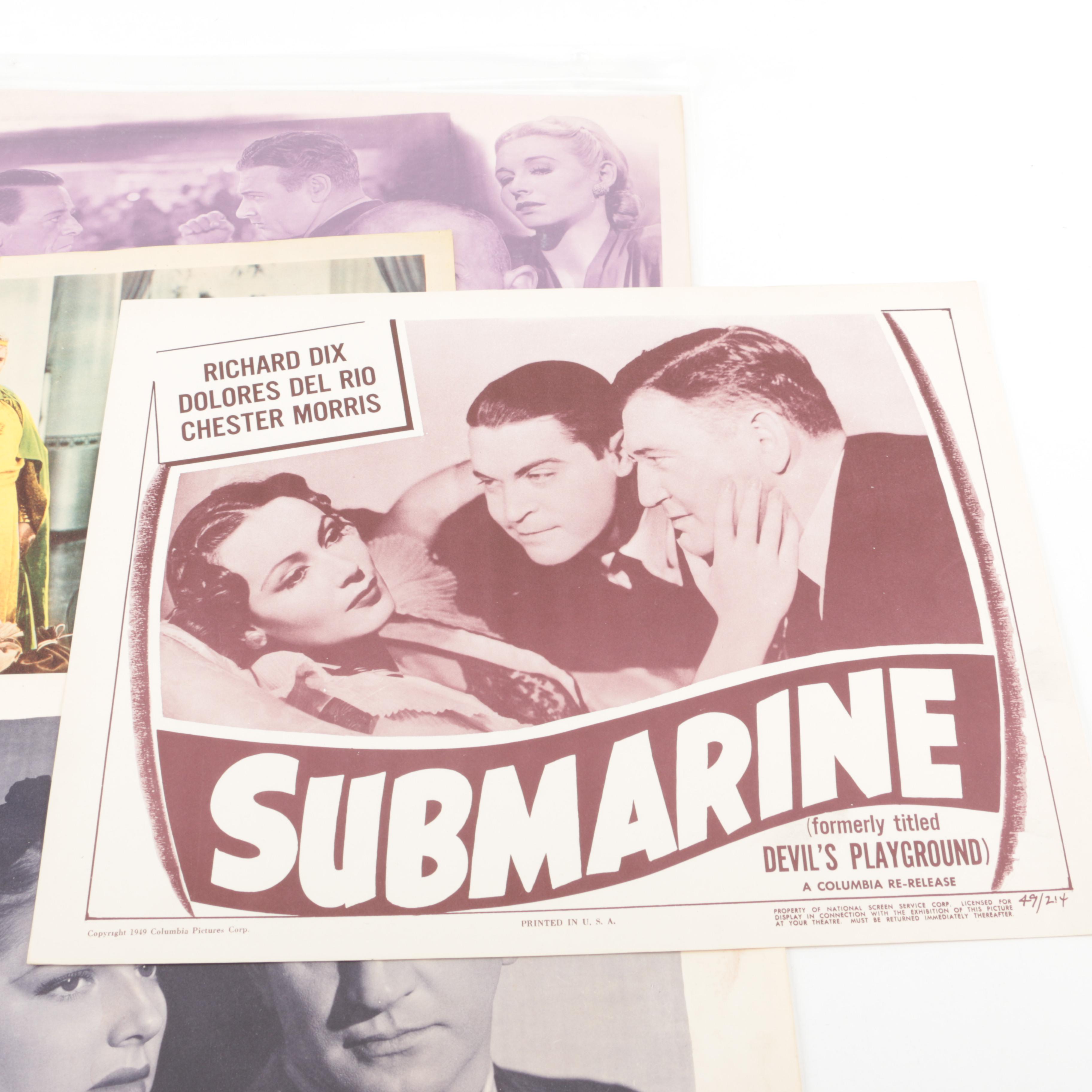 1940s–1950s Lobby Cards Including "Alcatraz Island"
