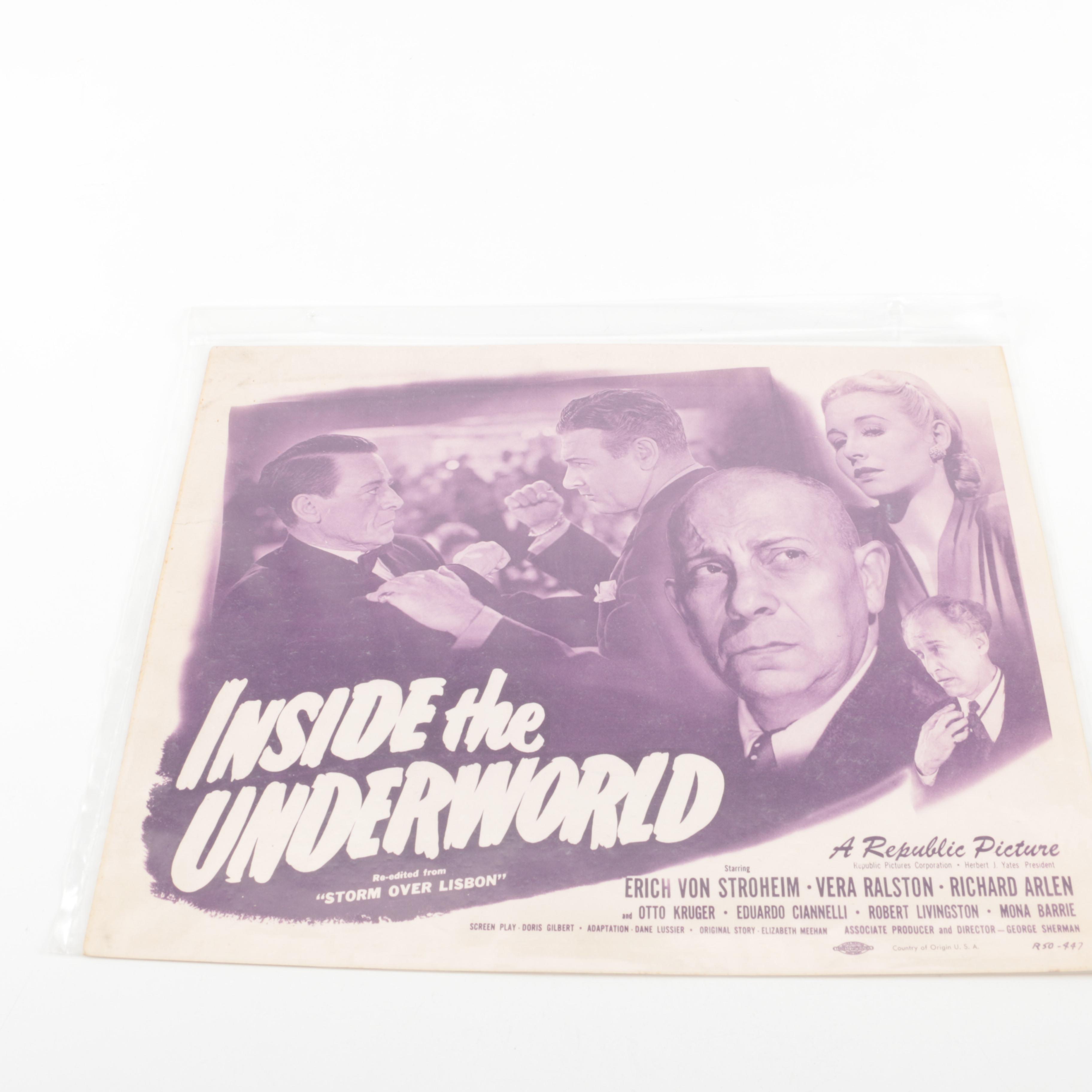 1940s–1950s Lobby Cards Including "Alcatraz Island"