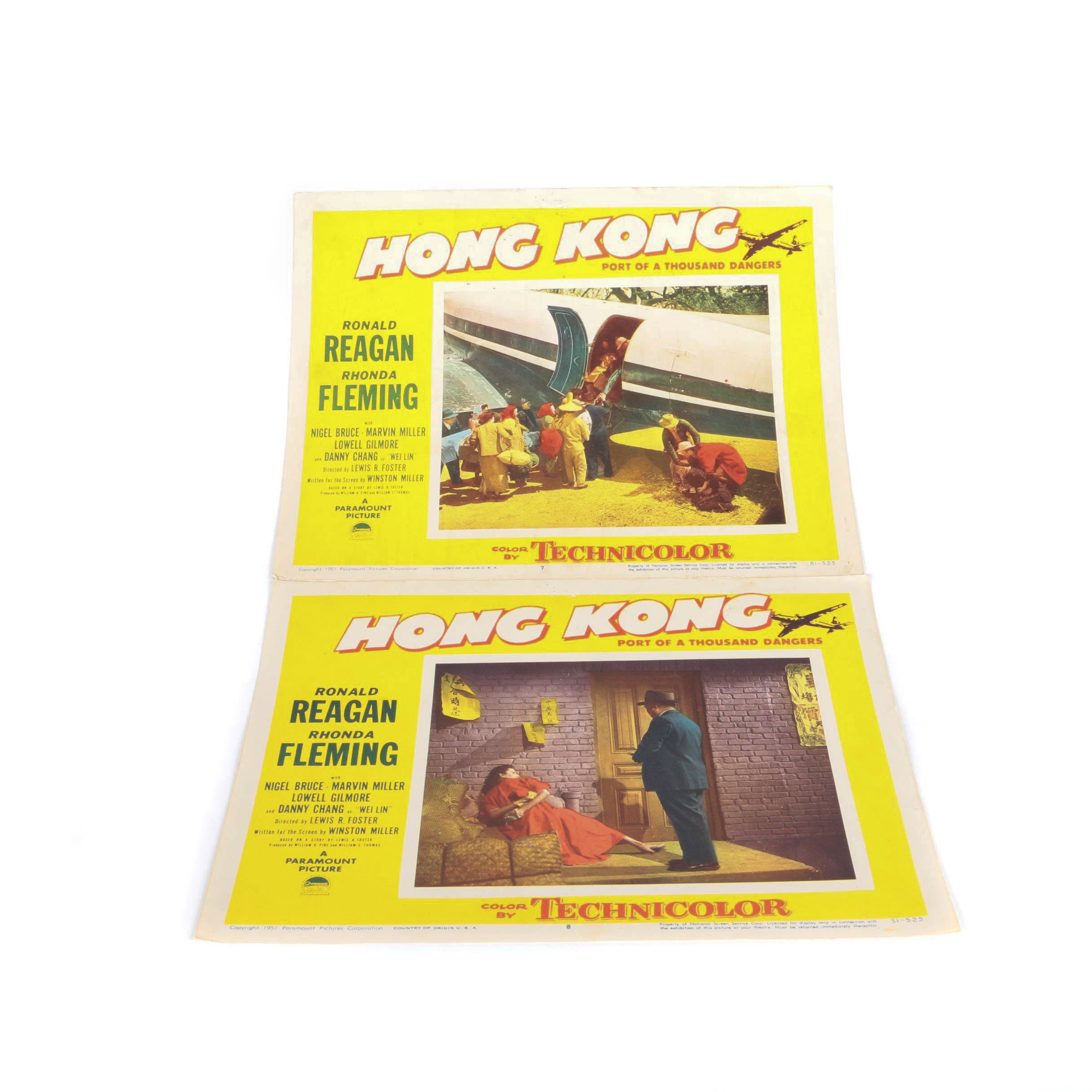 1951 "Hong Kong" Lobby Cards featuring Ronald Reagan