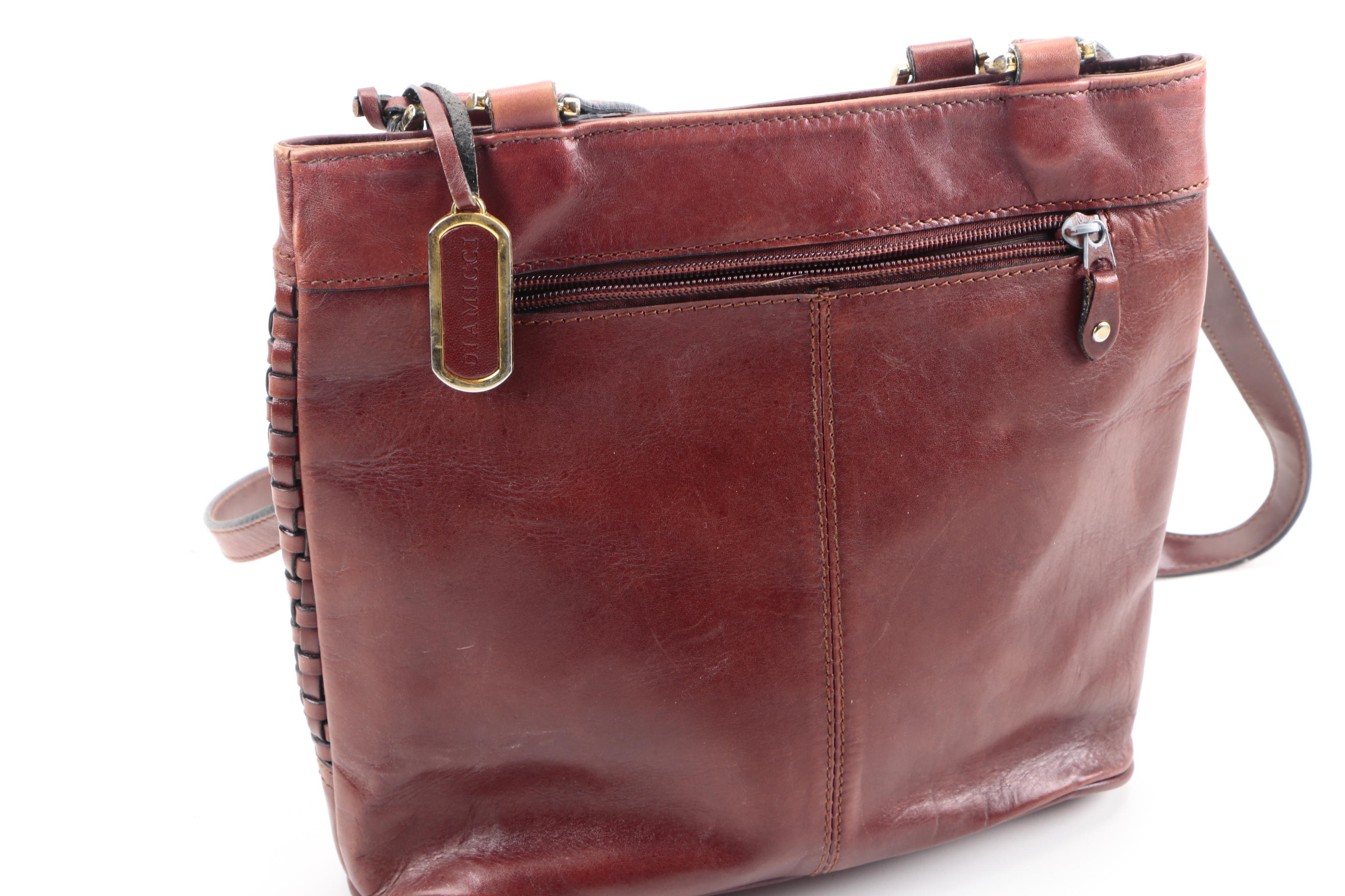 Woven Leather Shoulder Bags Including Diamicci