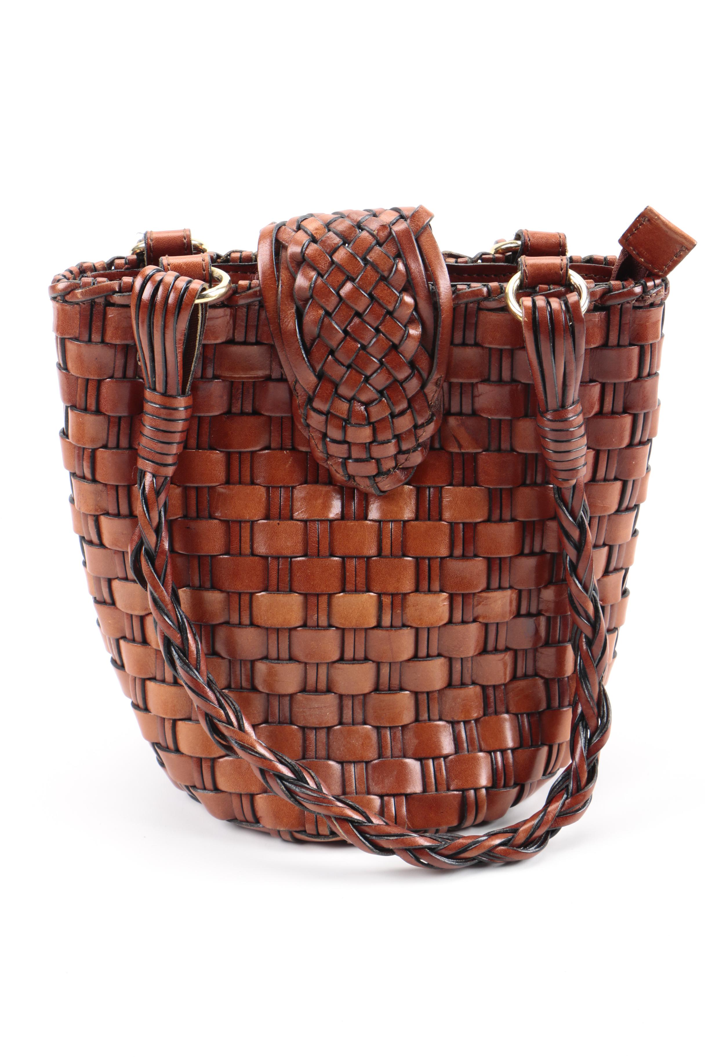 Woven Leather Shoulder Bags Including Diamicci