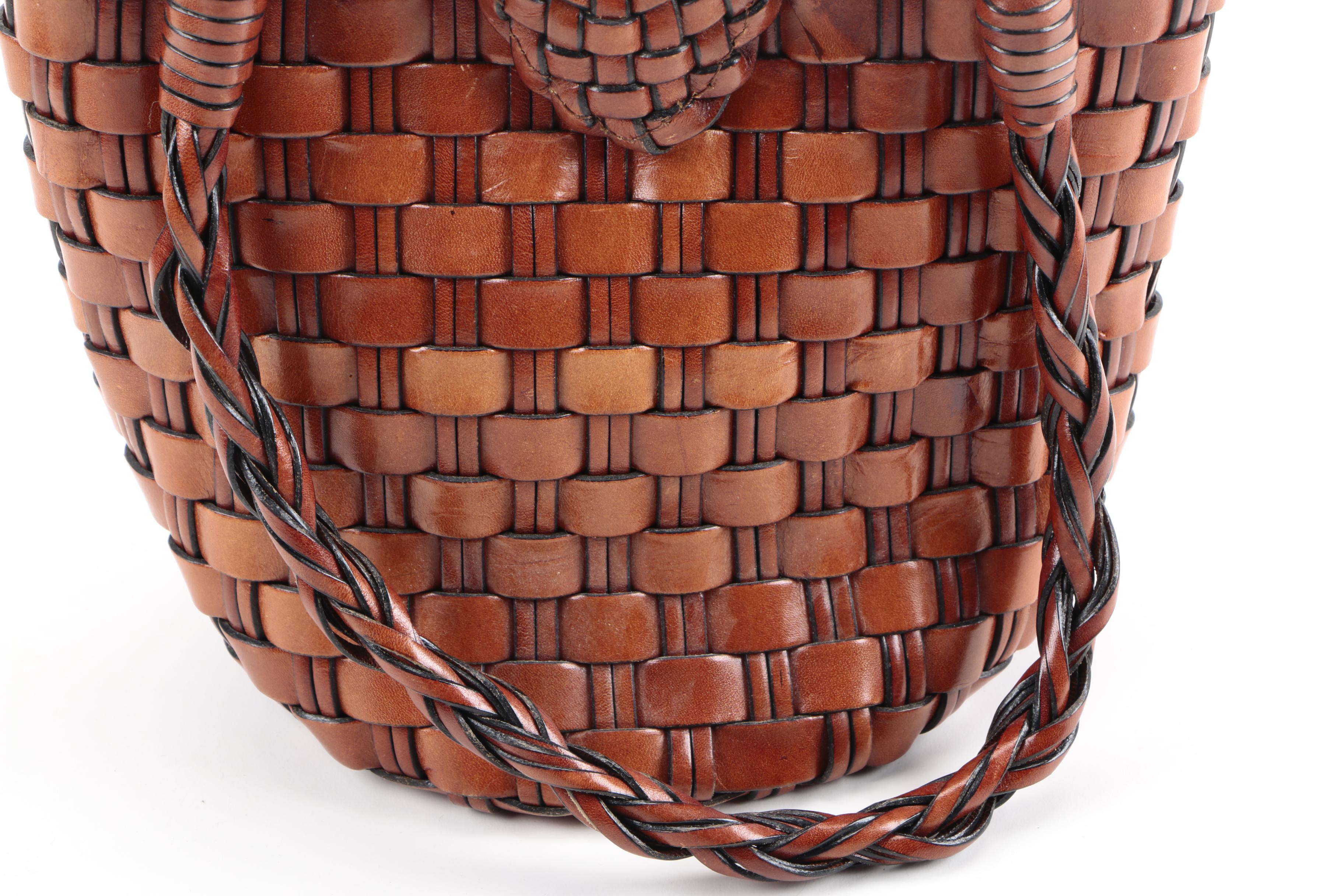 Woven Leather Shoulder Bags Including Diamicci