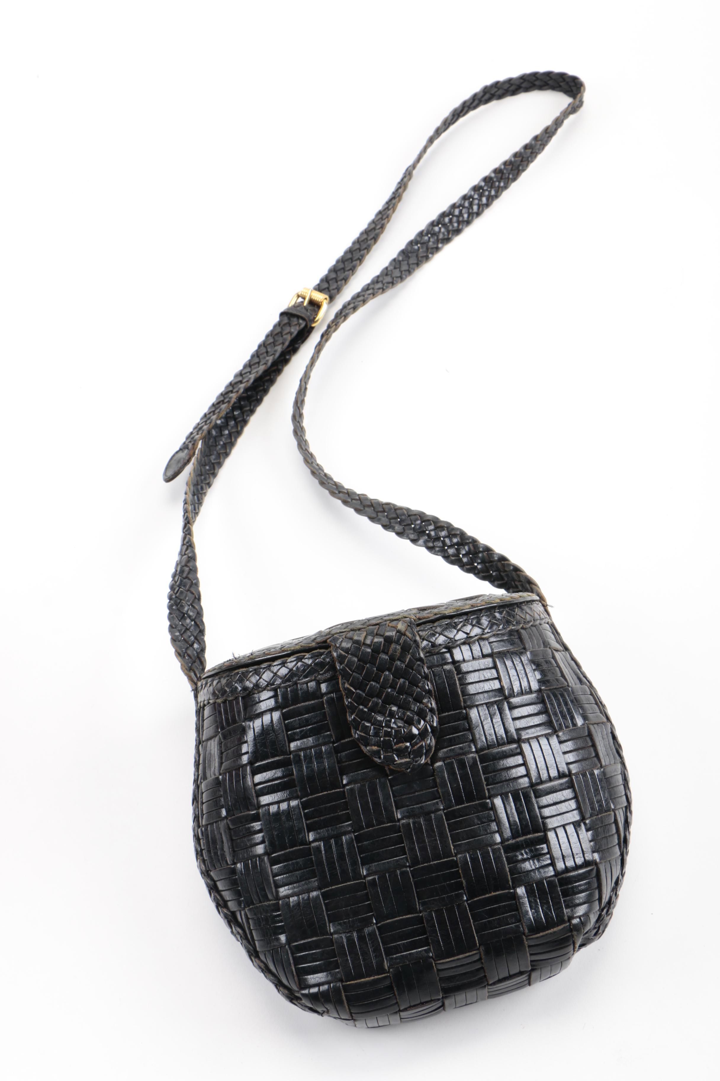 Woven Leather Shoulder Bags Including Diamicci