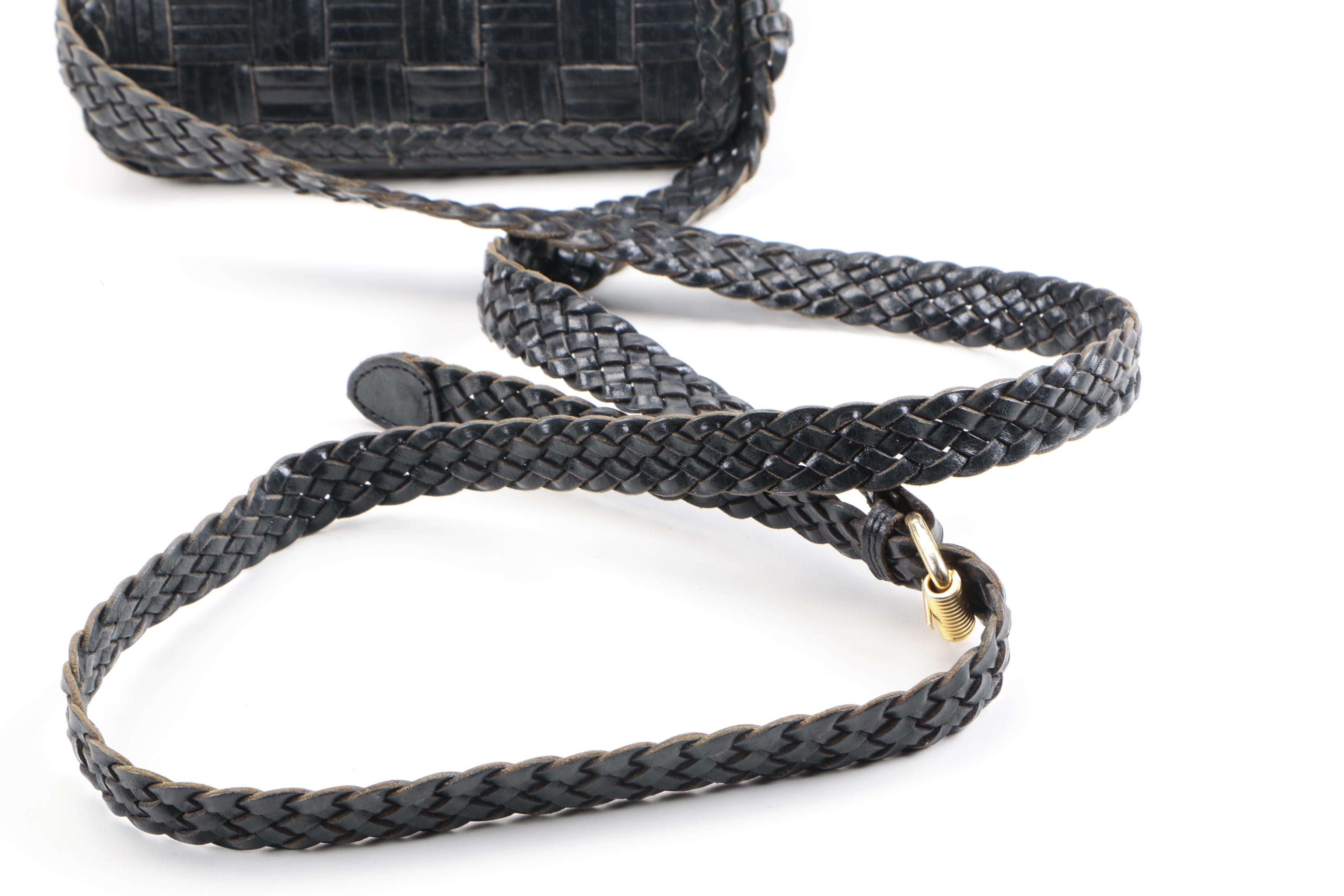 Woven Leather Shoulder Bags Including Diamicci
