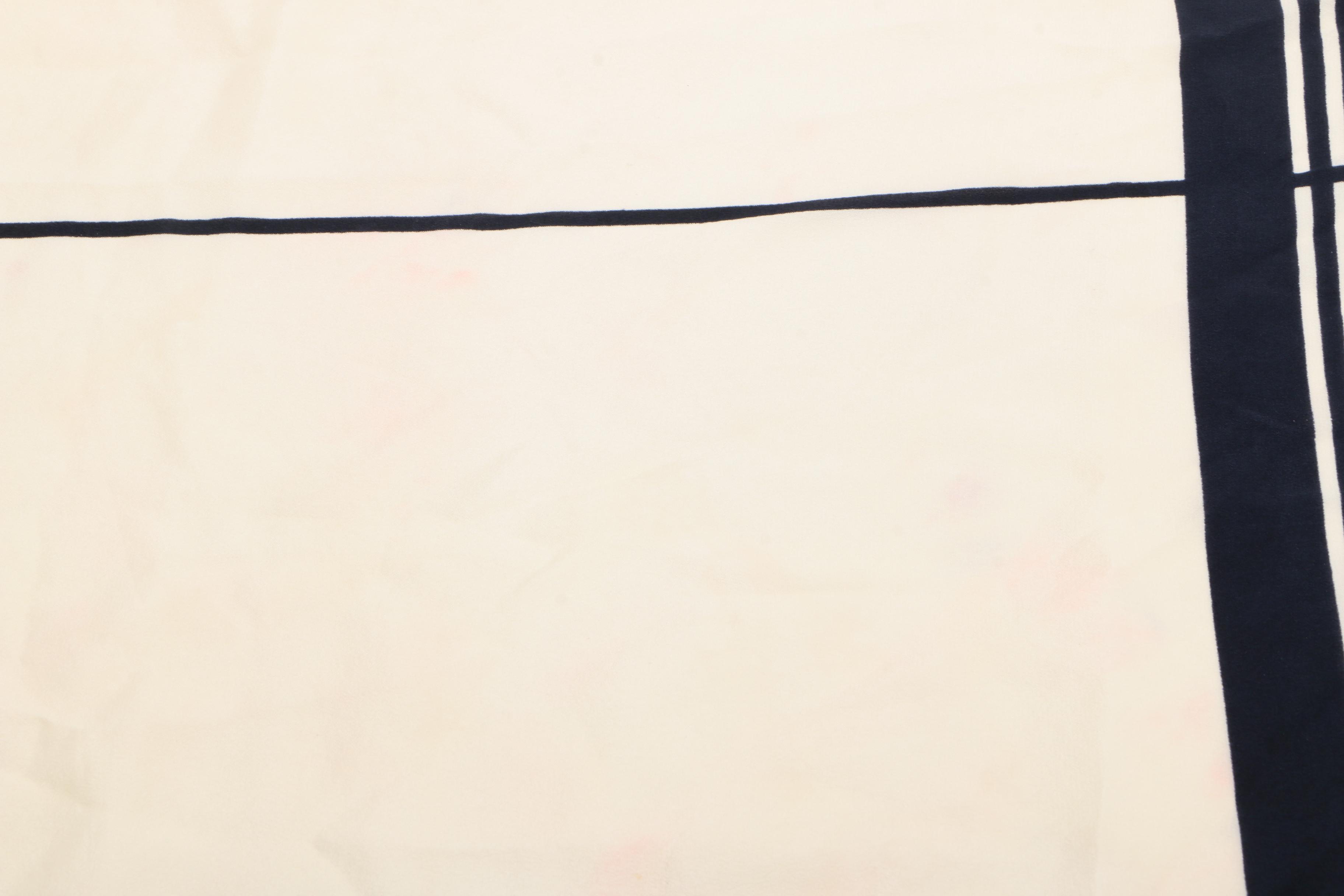 Chanel Initial Monogram Silk Scarf