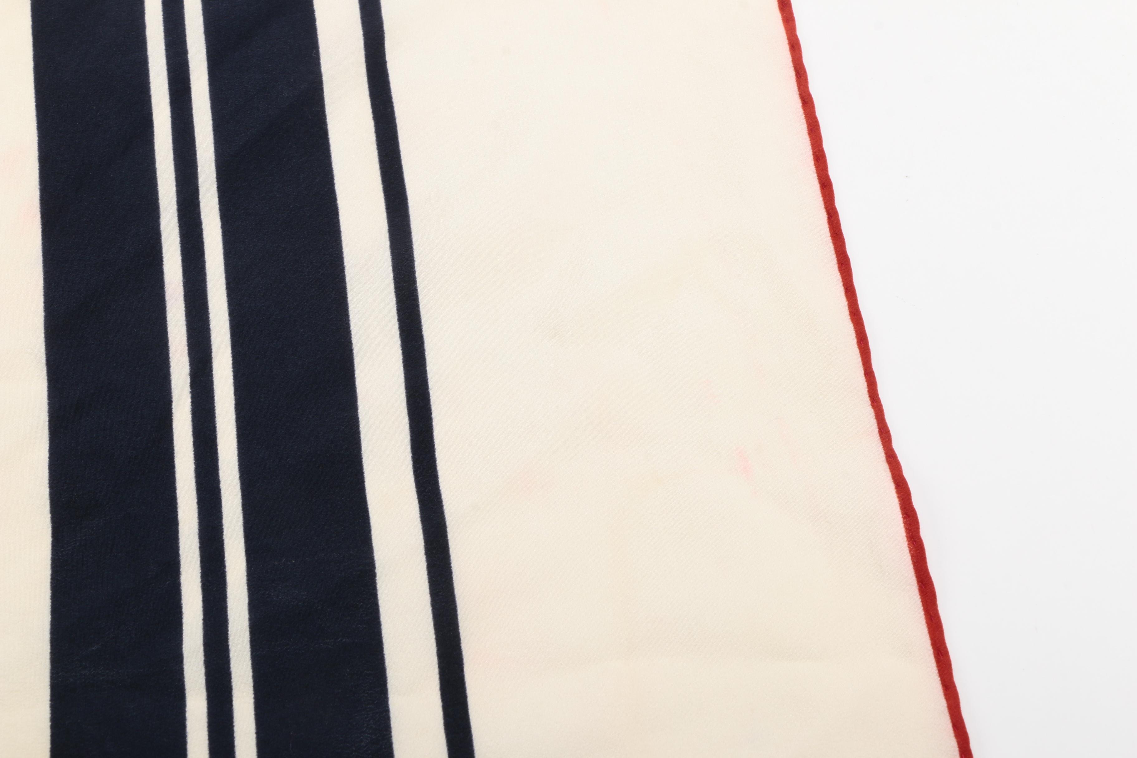 Chanel Initial Monogram Silk Scarf