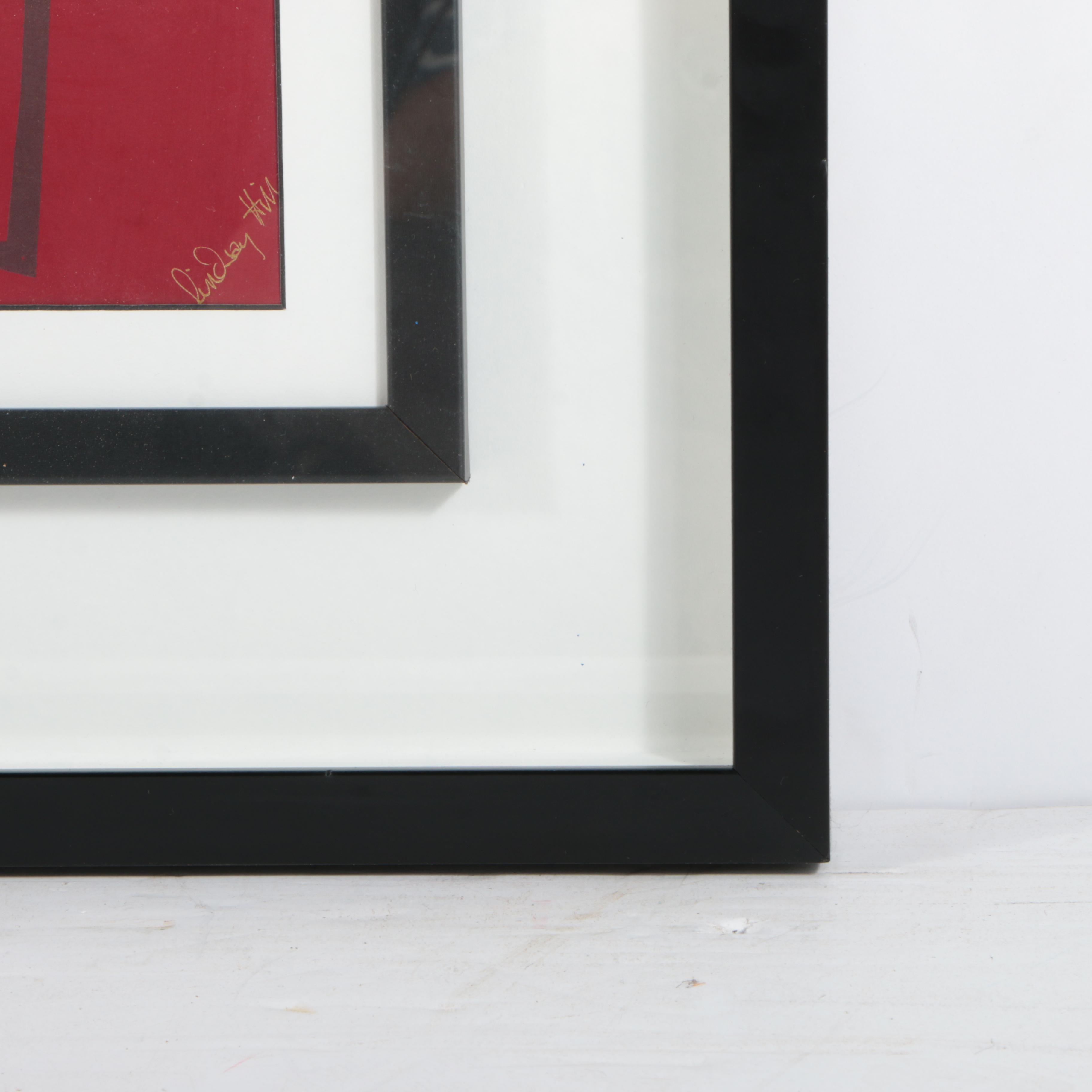 Reproduction Print After Lindsay Hill Abstract Diptych