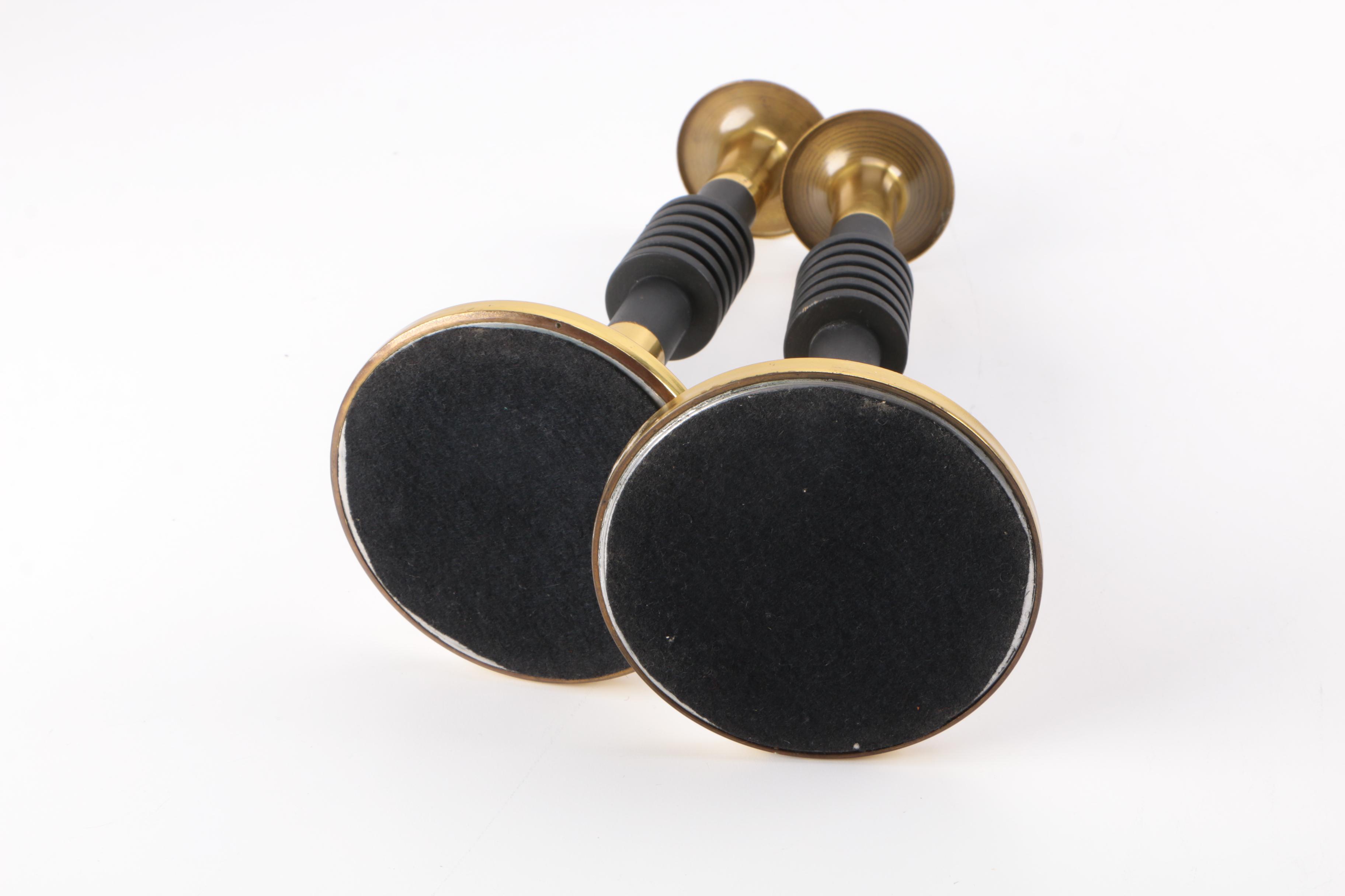 Modern Style Brass Candlesticks