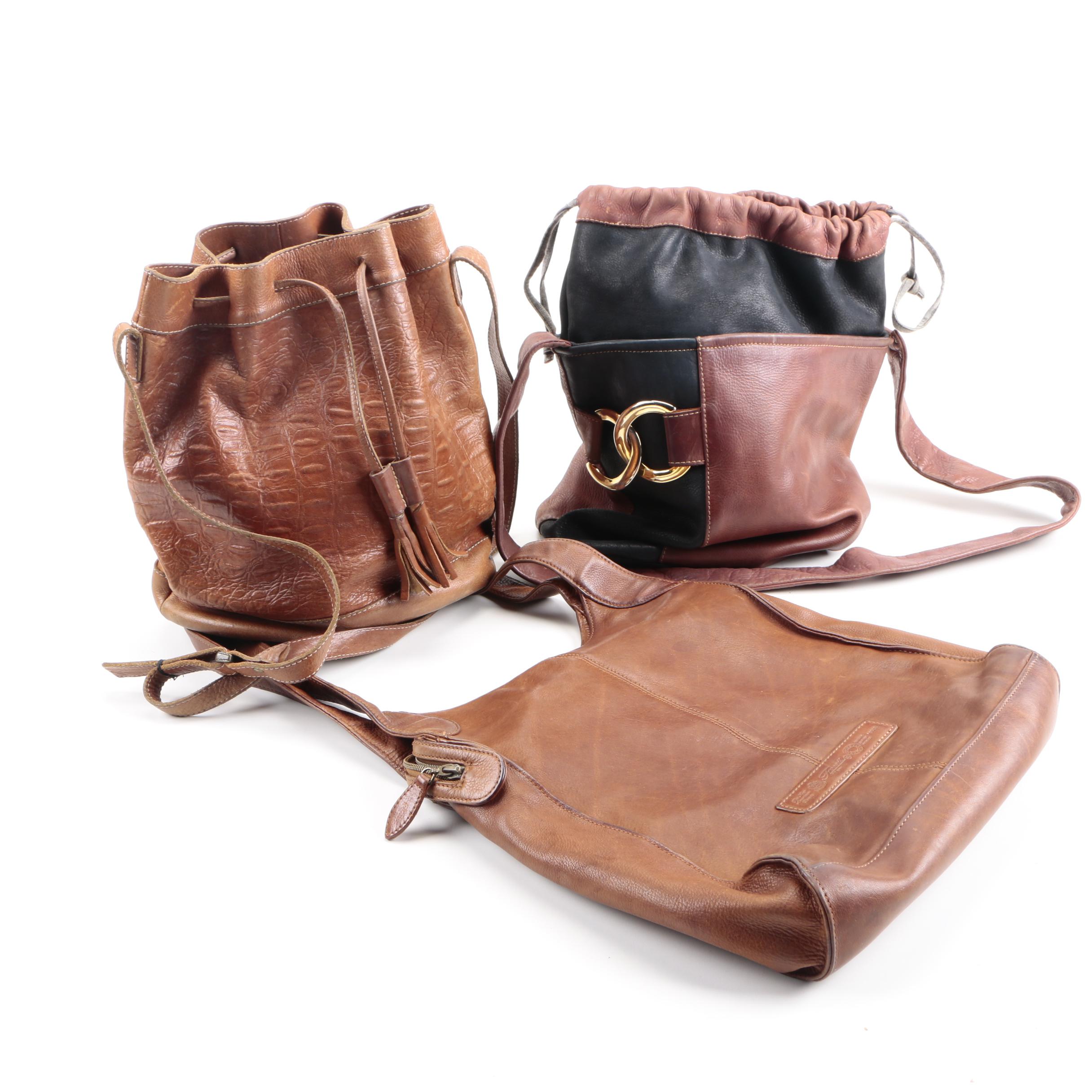 Women's Leather Handbags Including Fossil