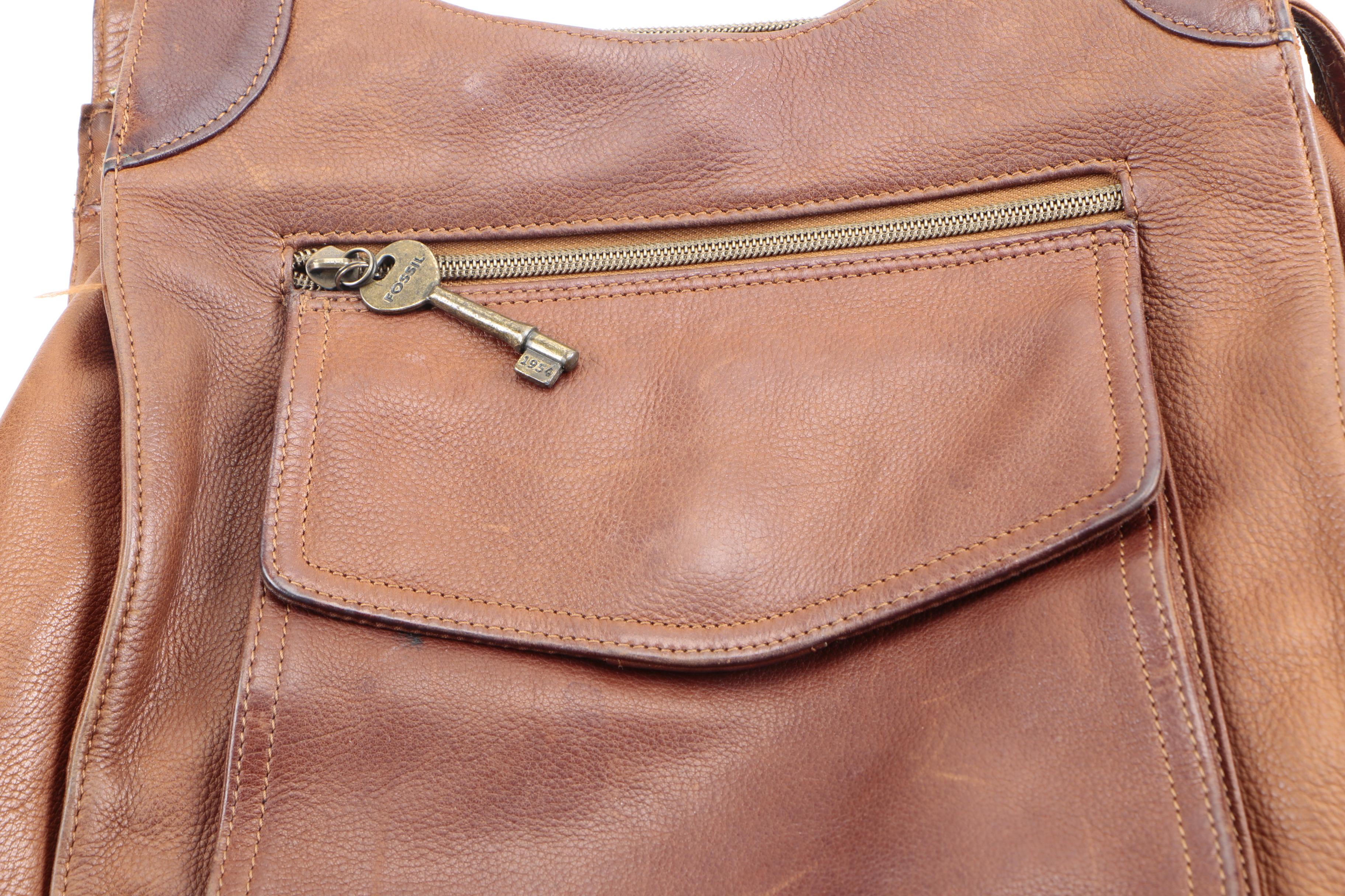 Women's Leather Handbags Including Fossil