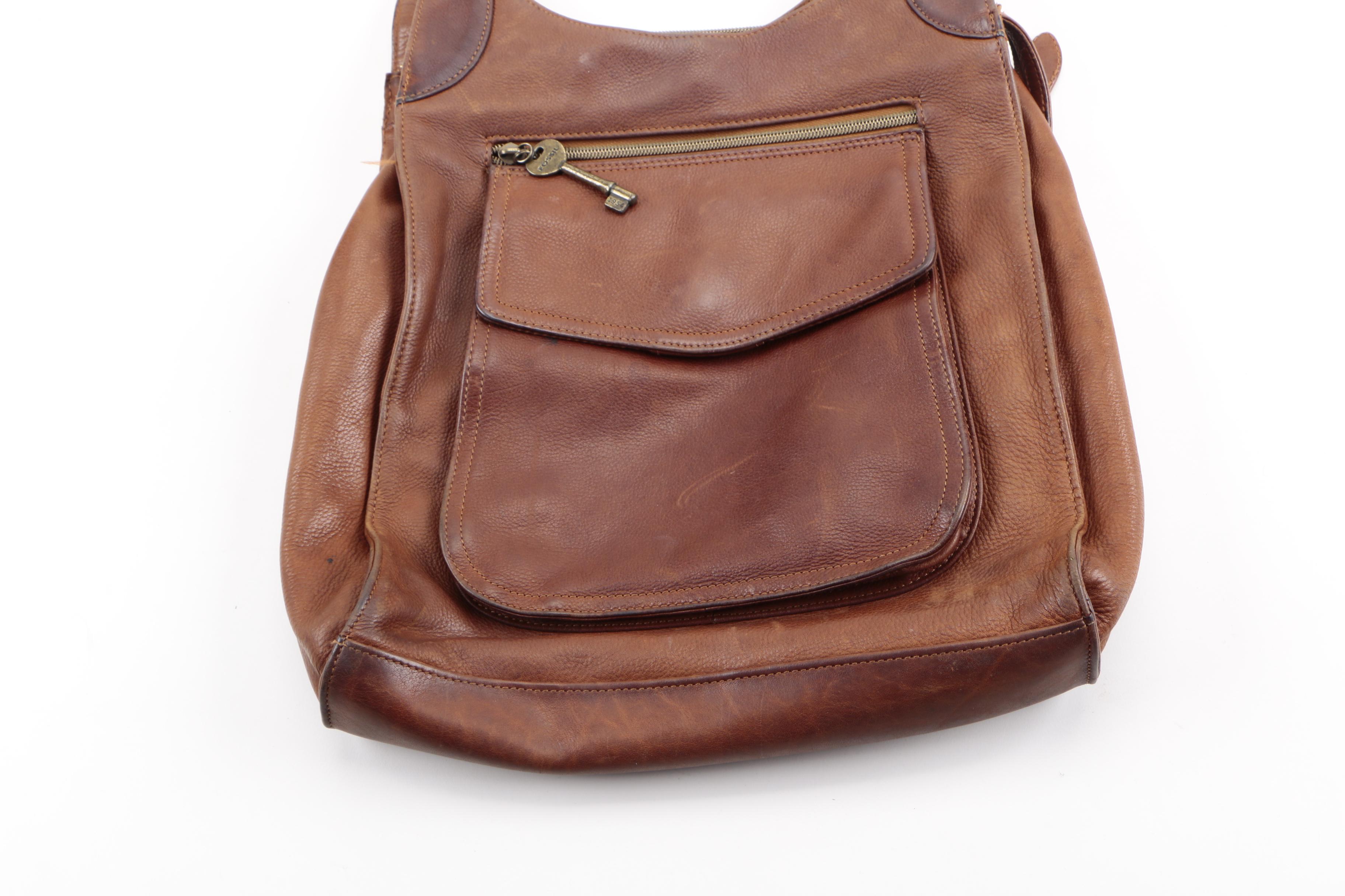 Women's Leather Handbags Including Fossil