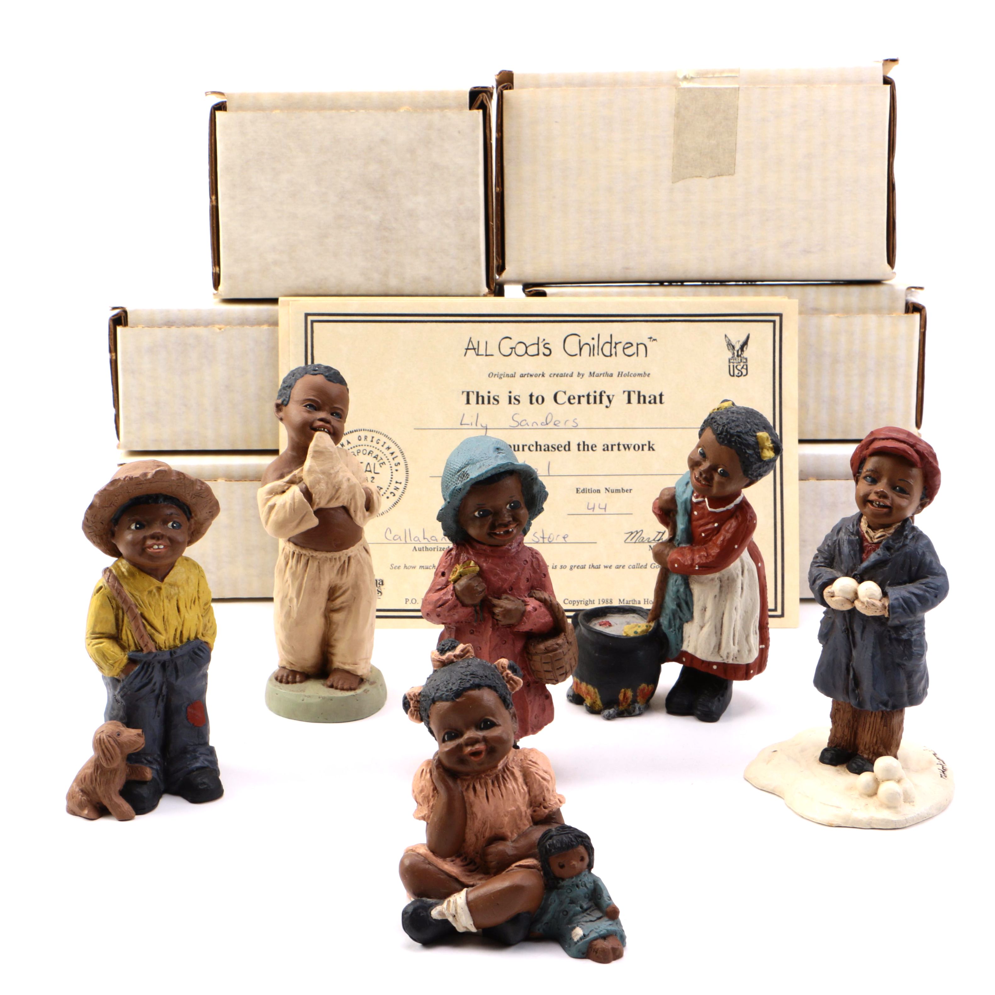 Collection of Martha Holcombe "All God's Children" Figurines