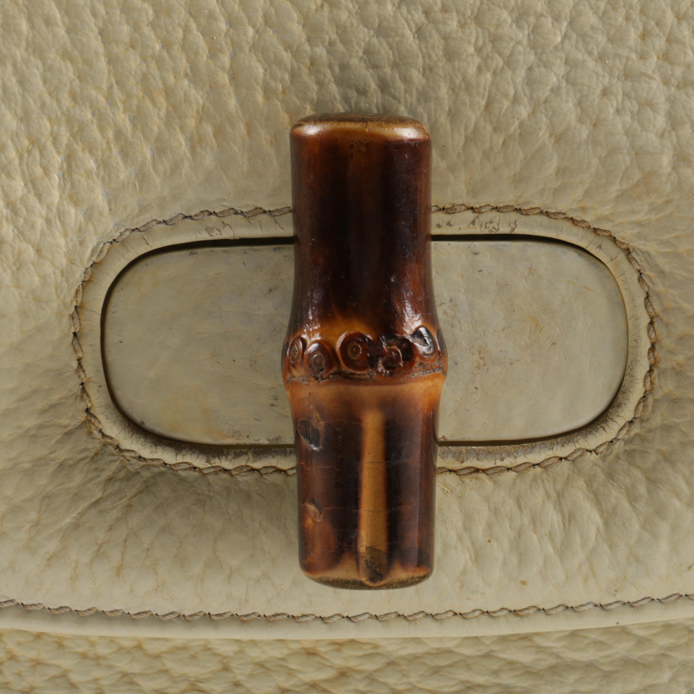 Gucci Cream Leather Handbag