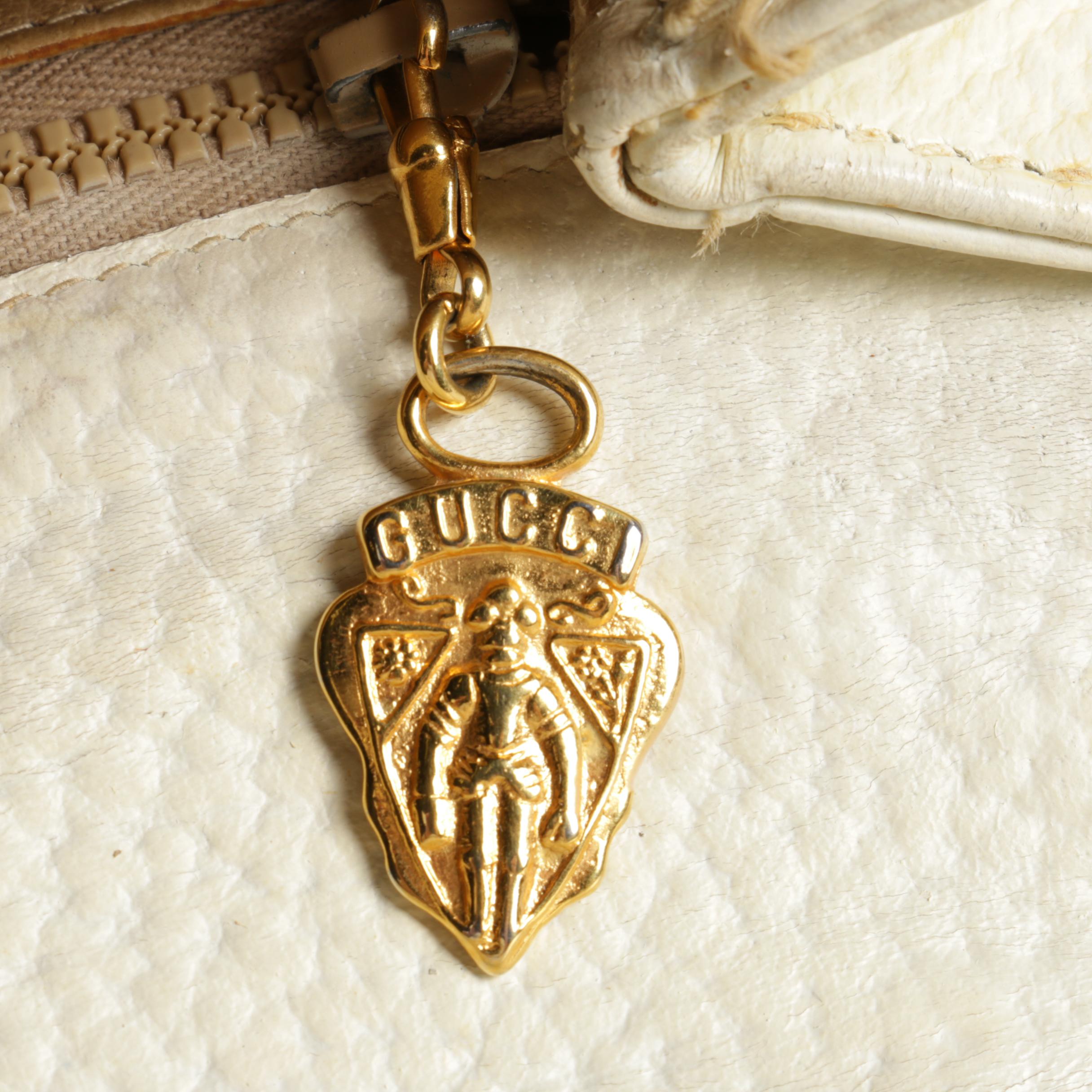 Gucci Cream Leather Handbag