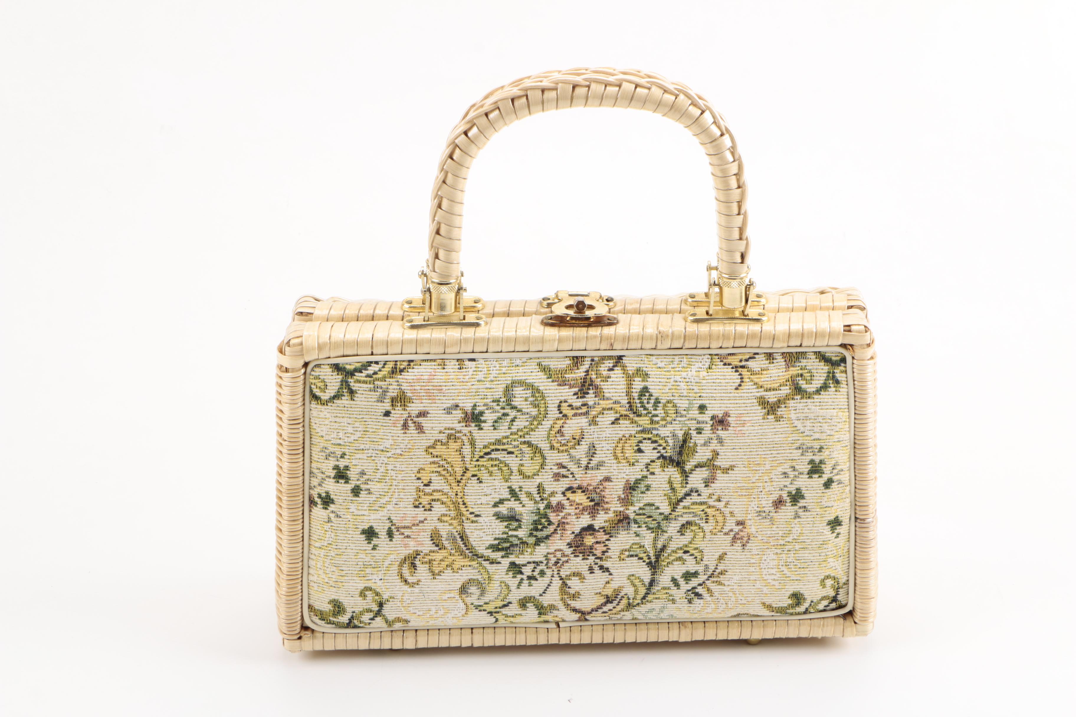 Vintage Handbags and Box Purses Including Fleurette of Miami