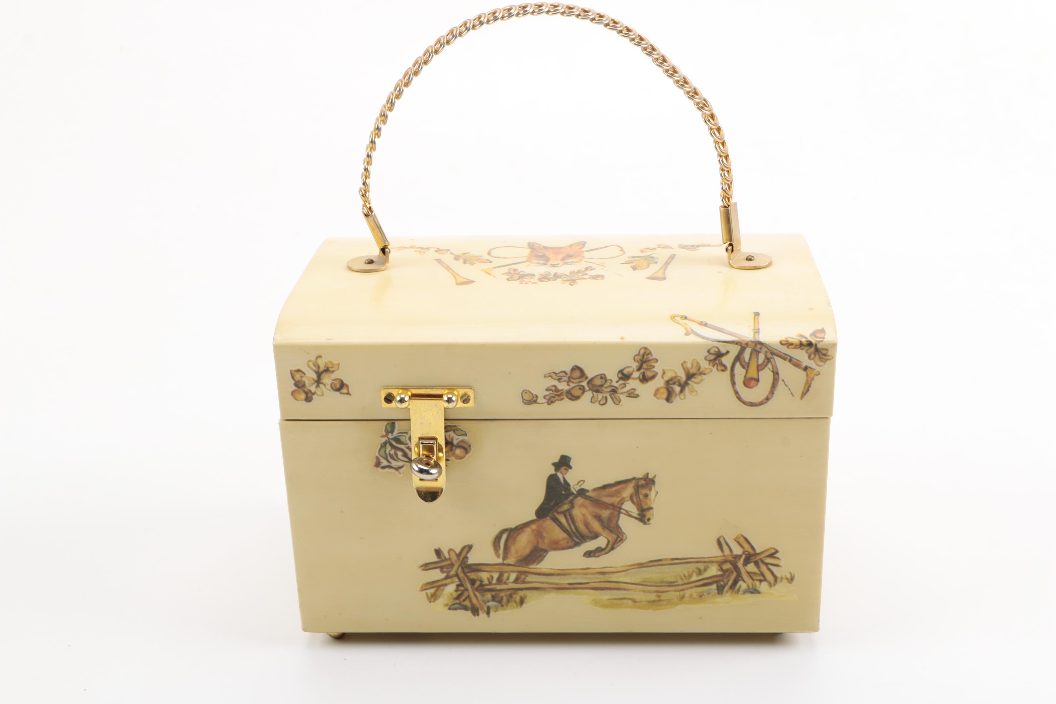 Vintage Handbags and Box Purses Including Fleurette of Miami