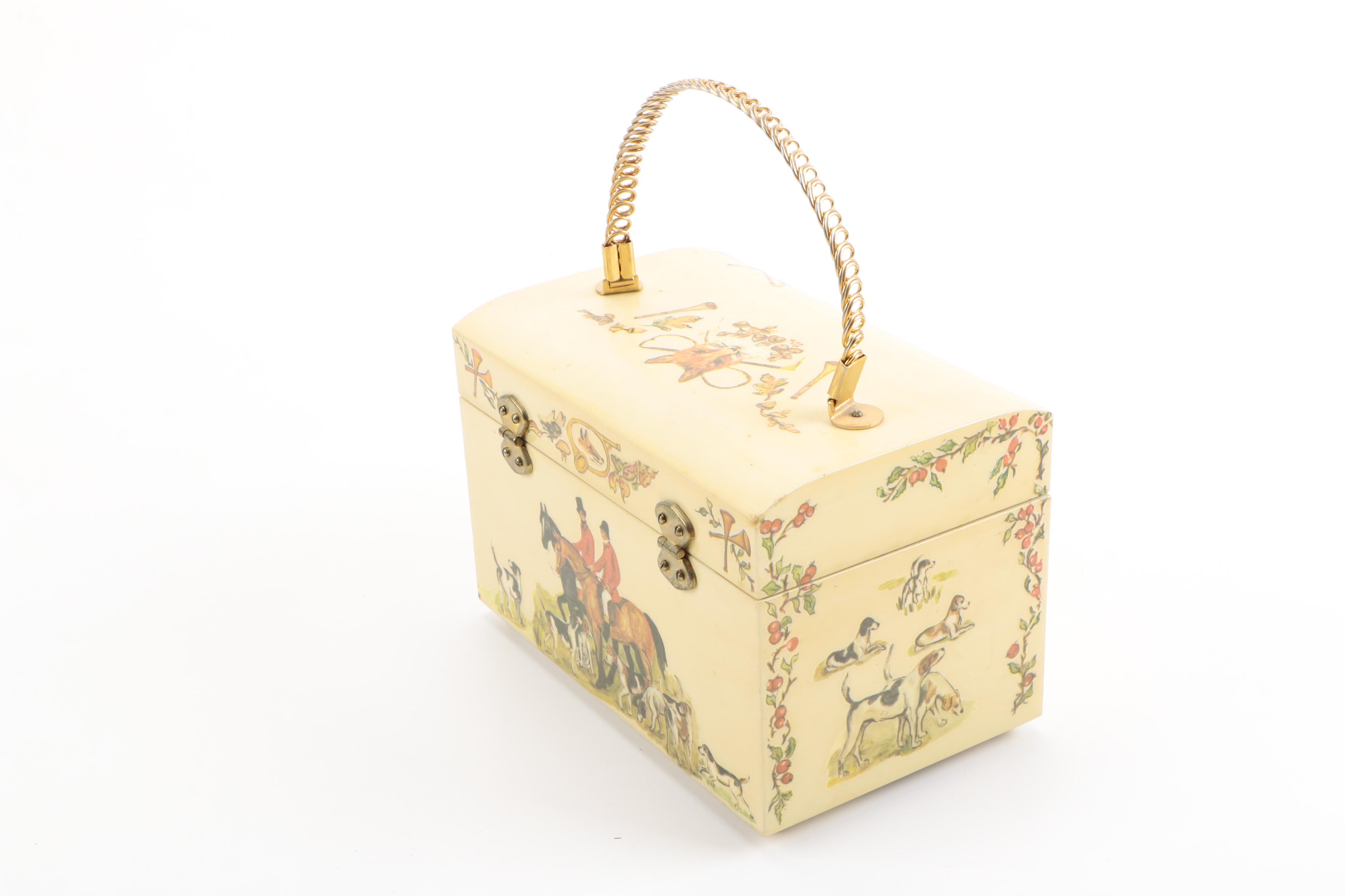 Vintage Handbags and Box Purses Including Fleurette of Miami