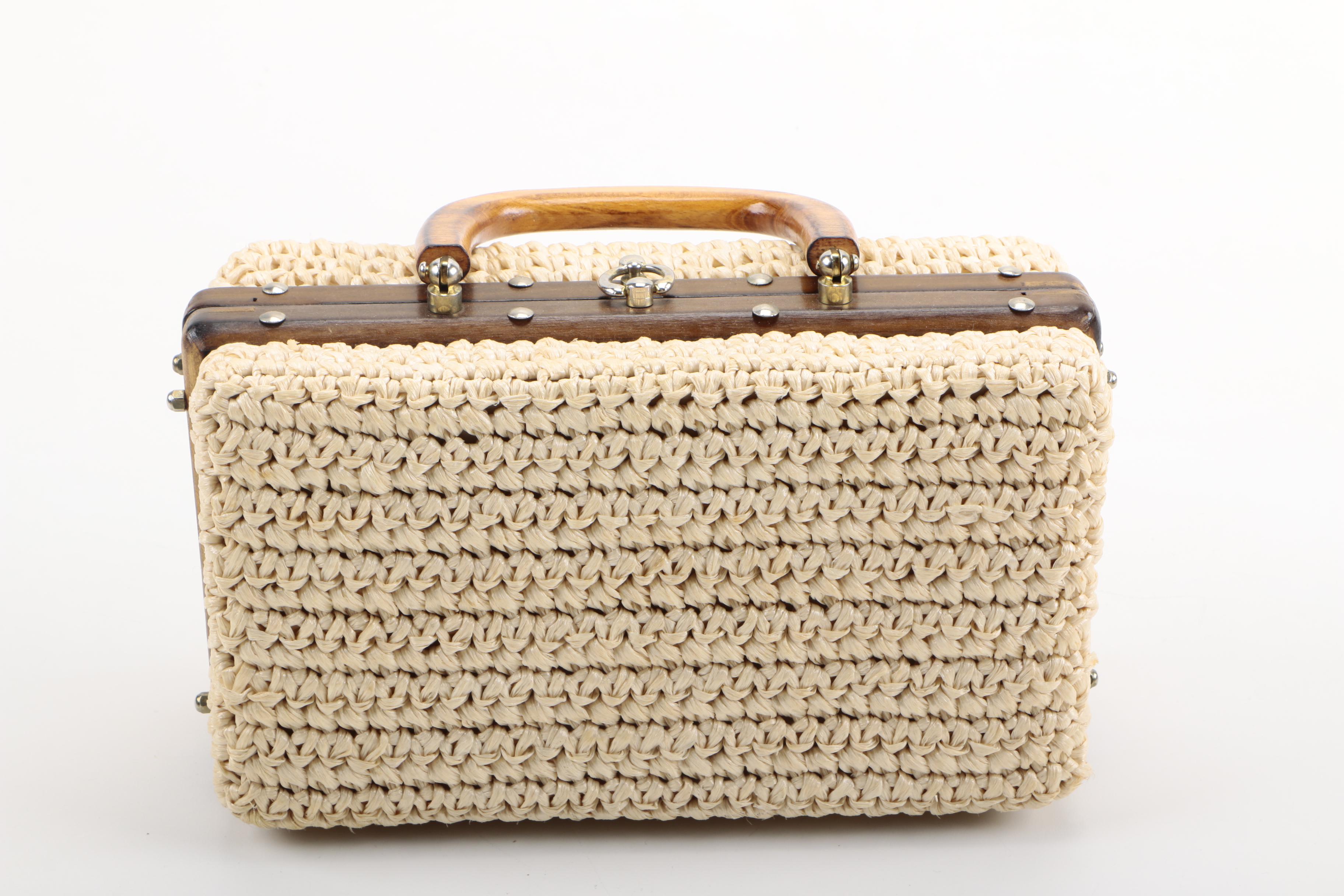 Vintage Handbags and Box Purses Including Fleurette of Miami