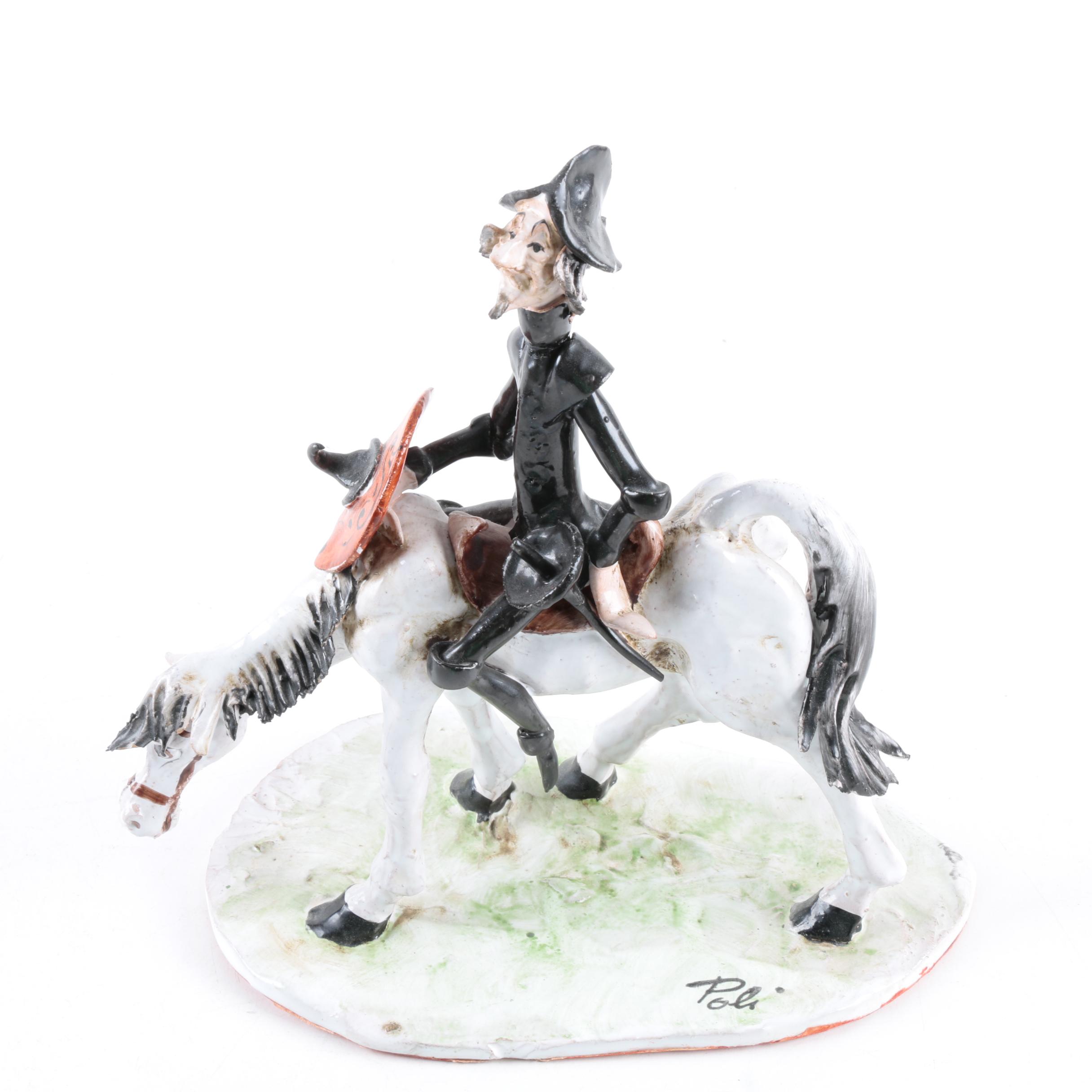 Ceramic Don Quixote Figurine