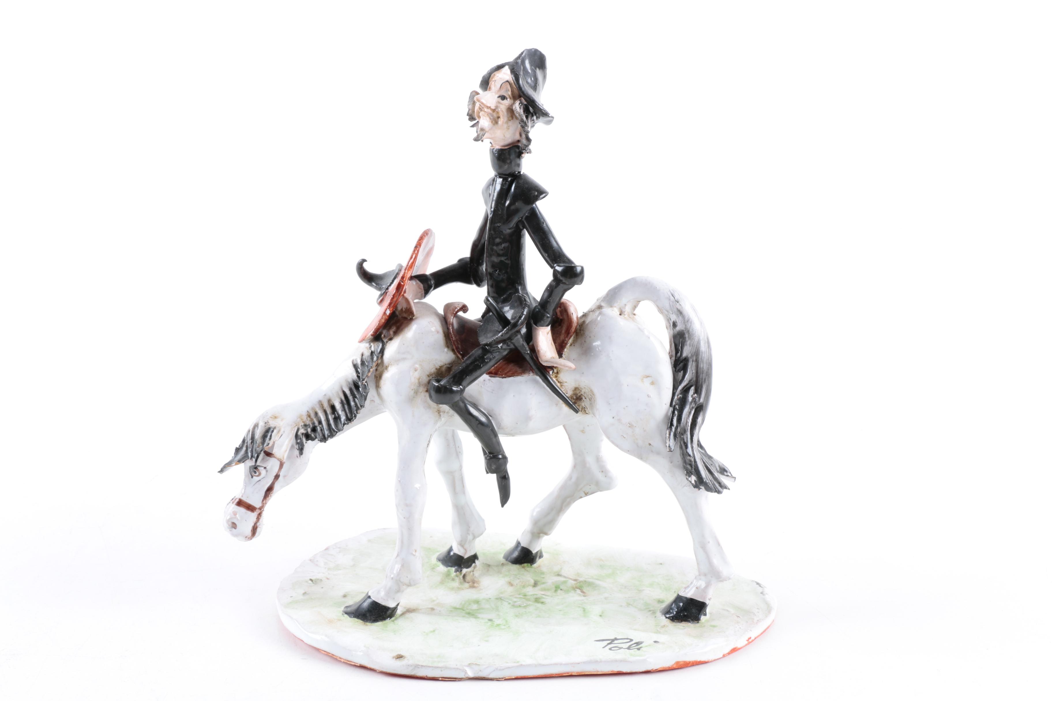 Ceramic Don Quixote Figurine