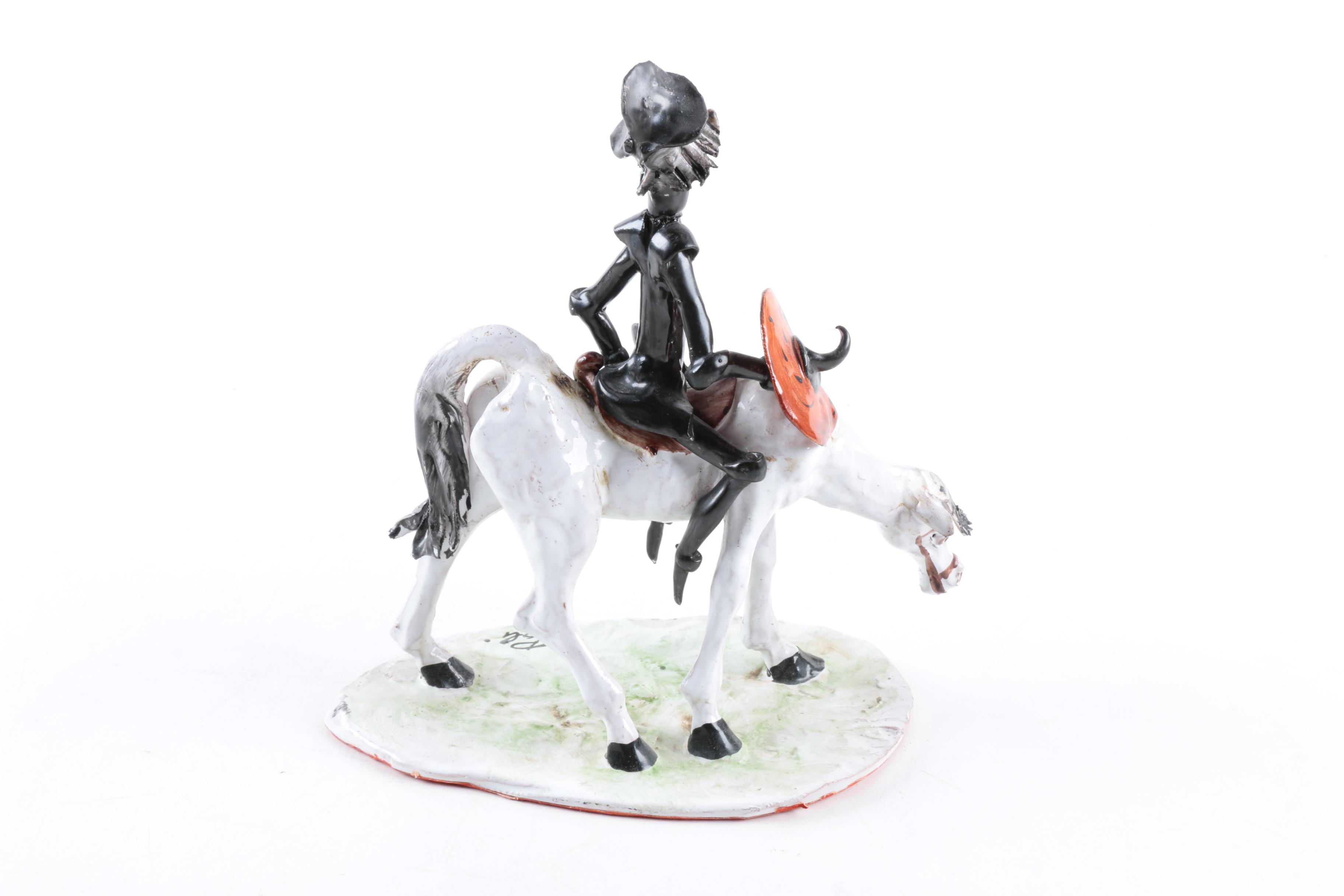 Ceramic Don Quixote Figurine