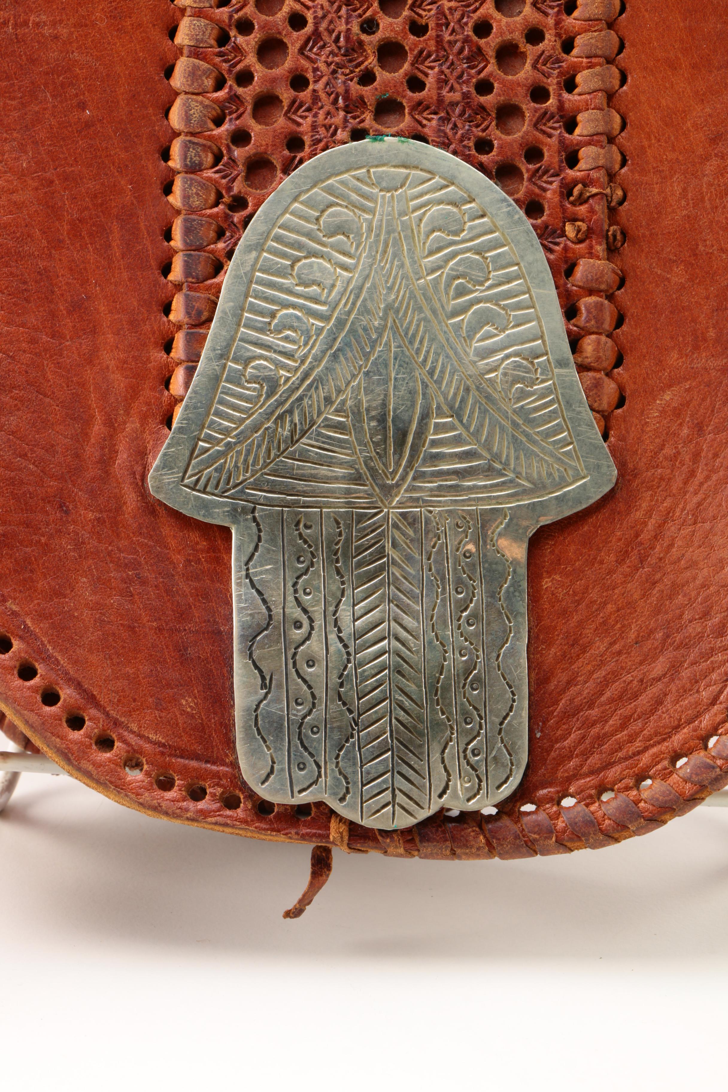 Vintage Moroccan Handcrafted Leather Bag