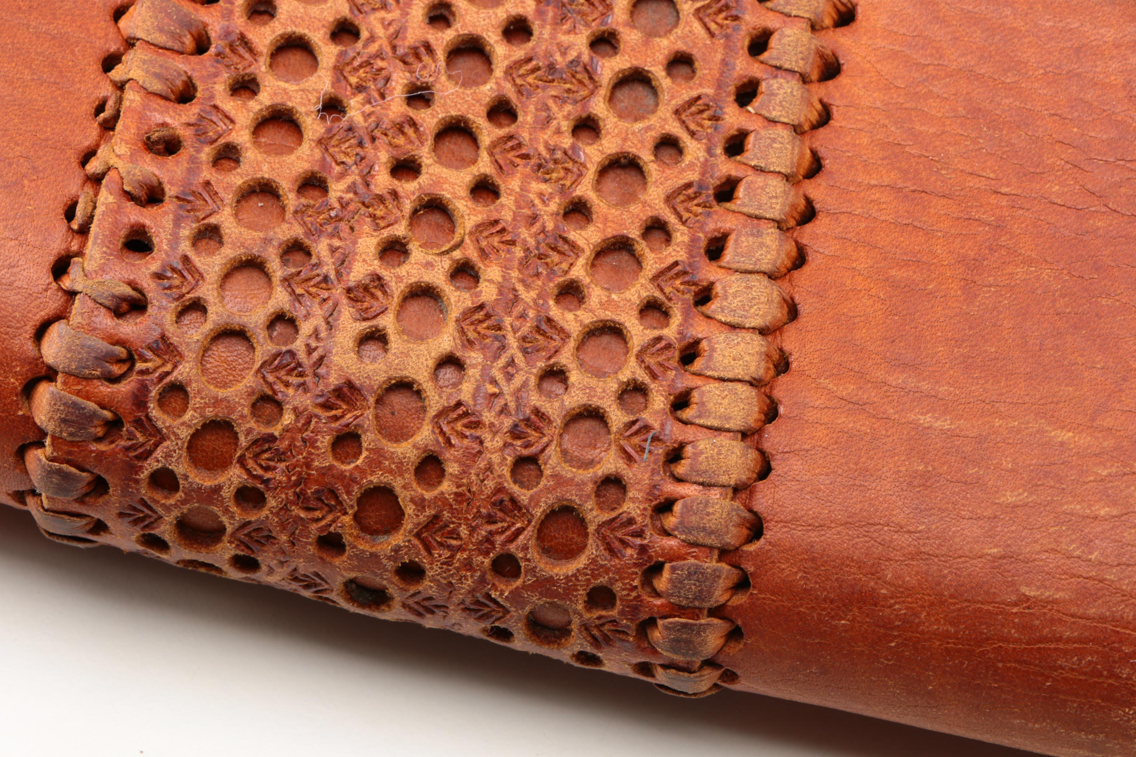 Vintage Moroccan Handcrafted Leather Bag