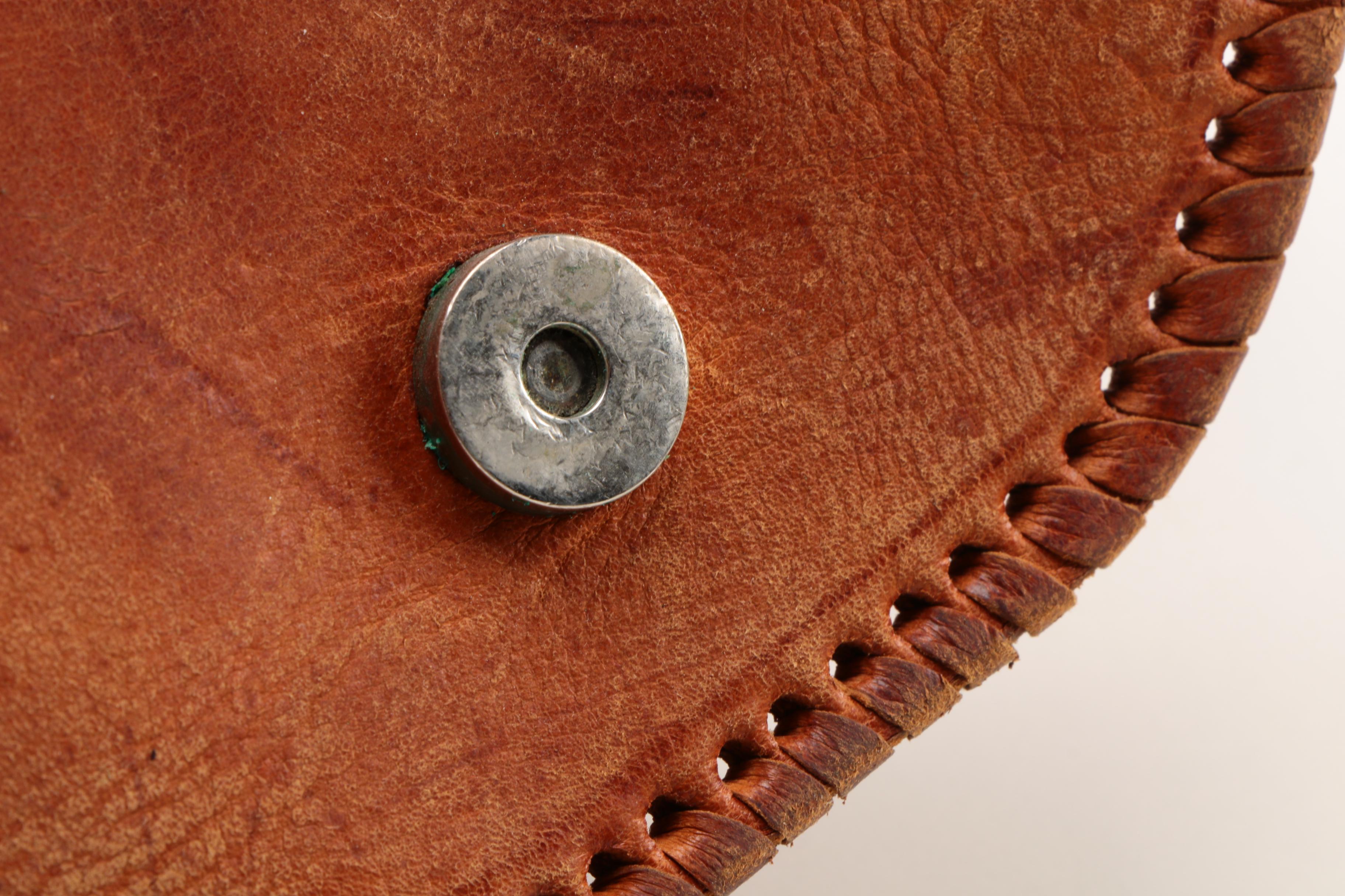 Vintage Moroccan Handcrafted Leather Bag